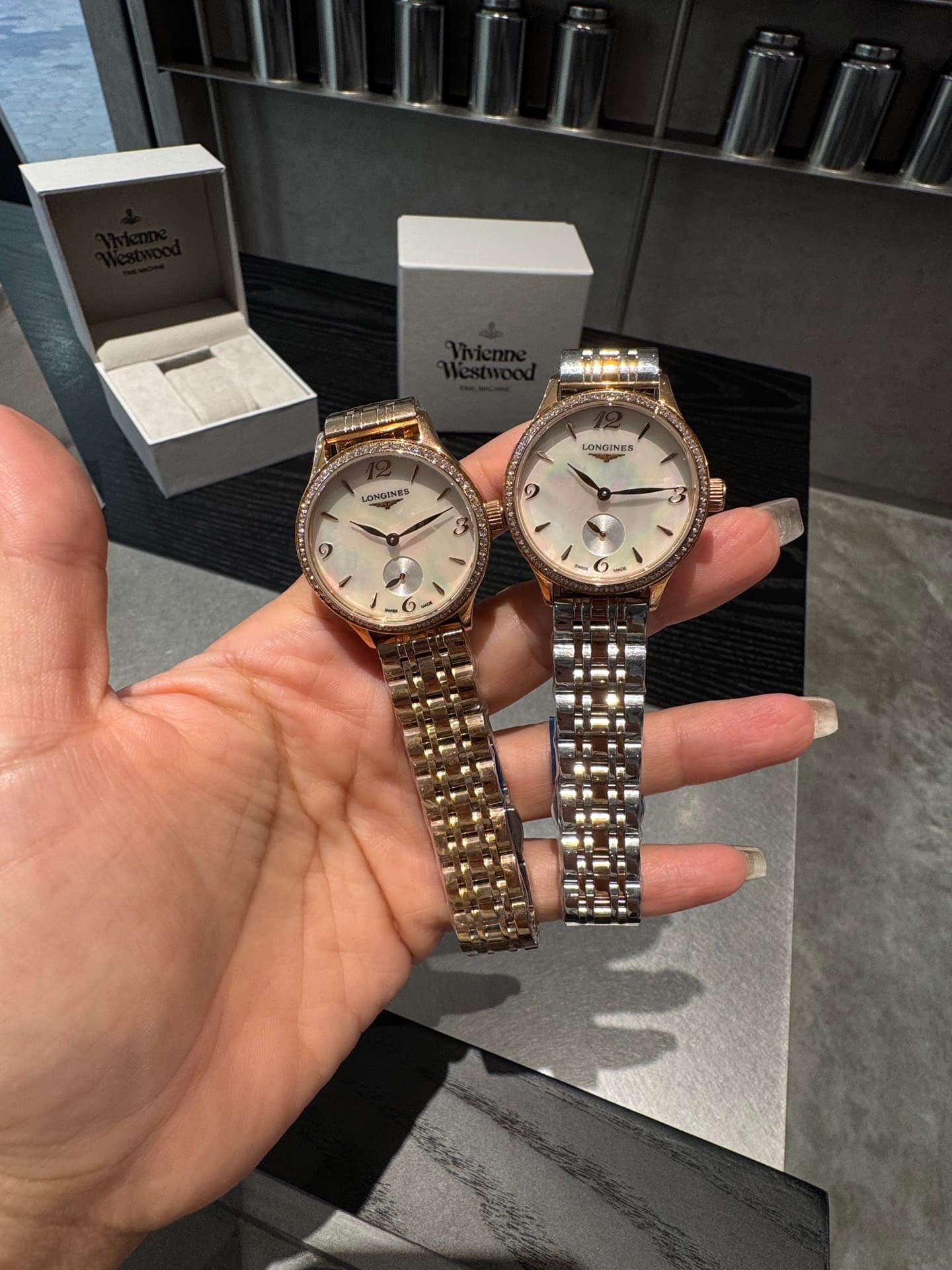 Longines White Watch