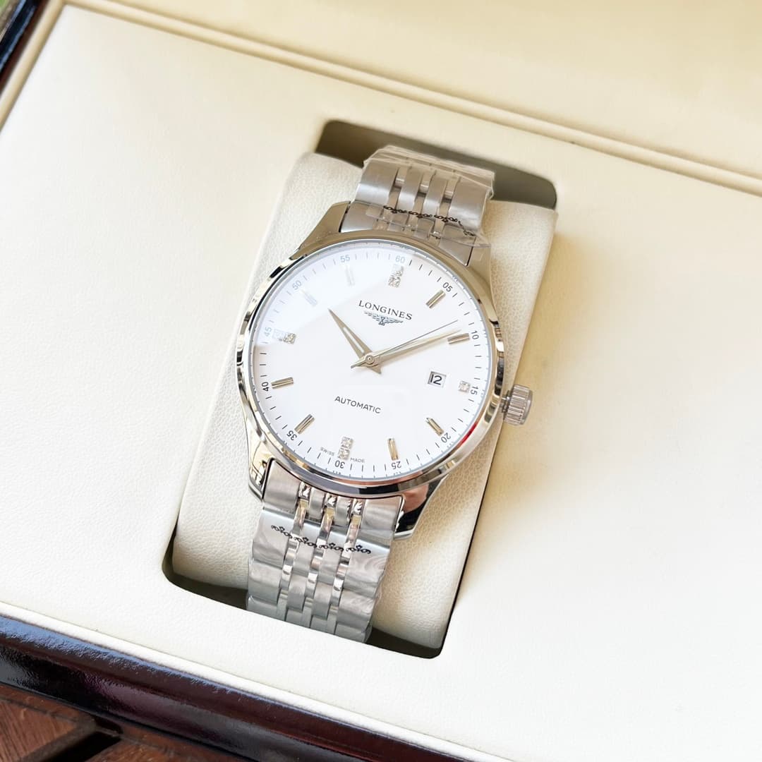 Longines White Watch