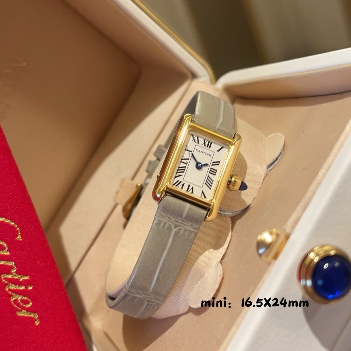 Cartier White Mini Watch