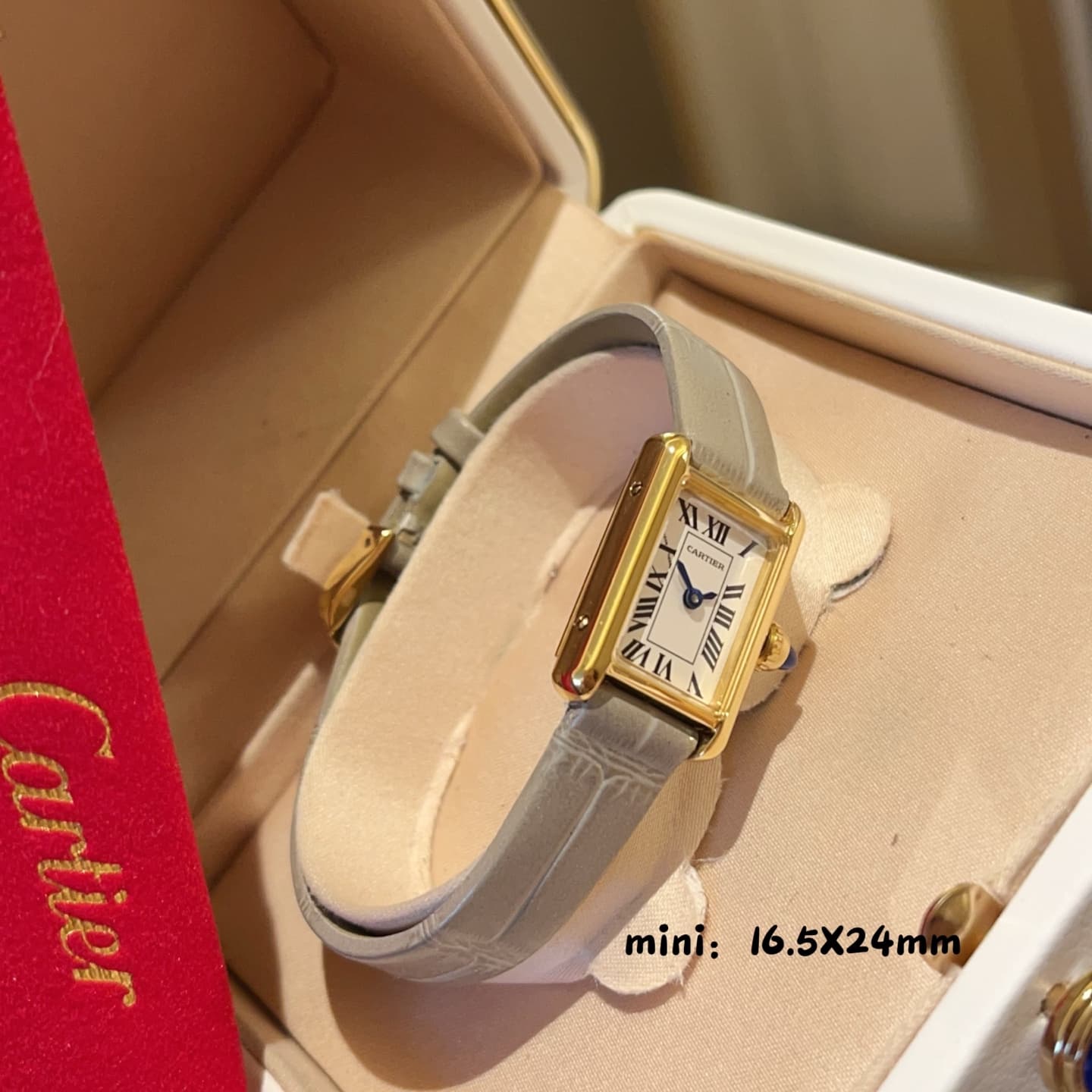 Cartier White Mini Watch