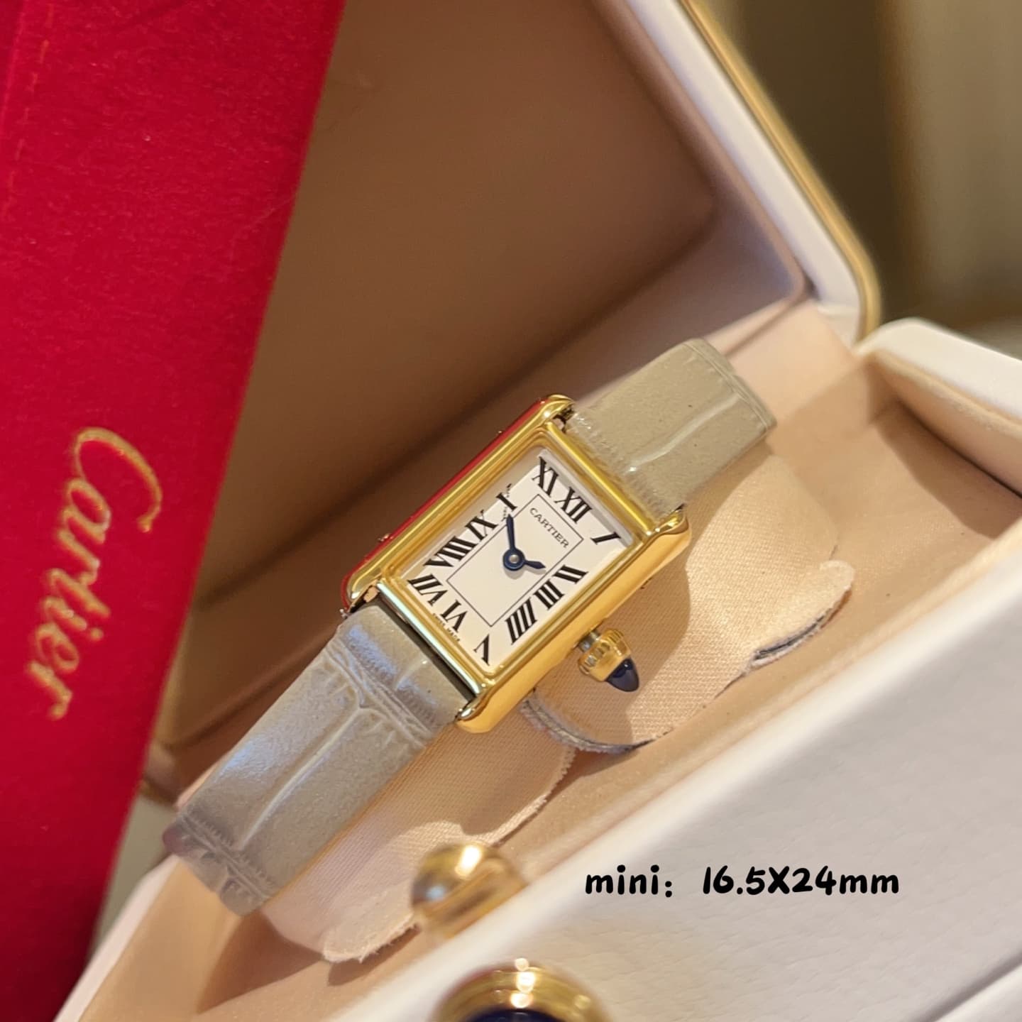 Cartier White Mini Watch