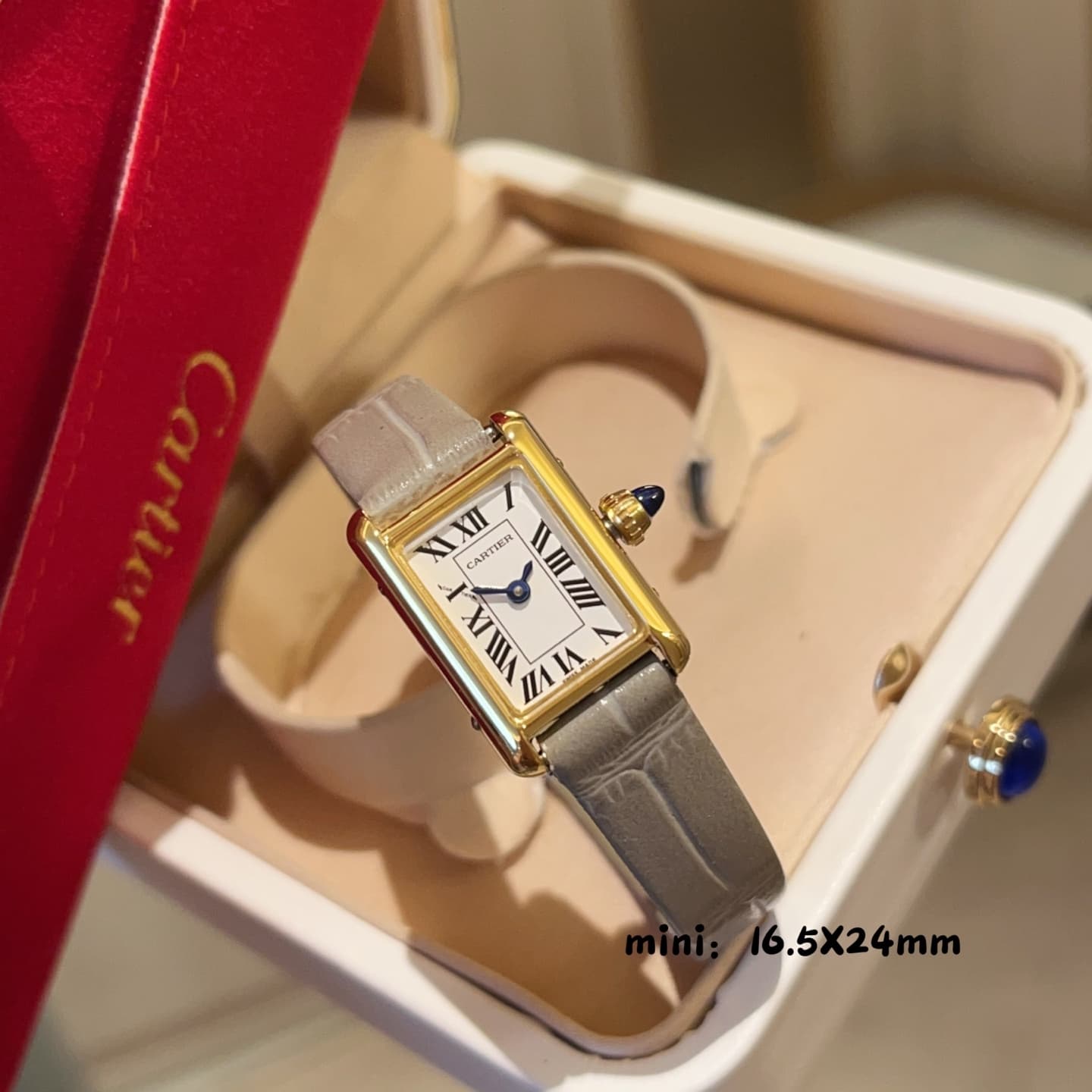 Cartier White Mini Watch