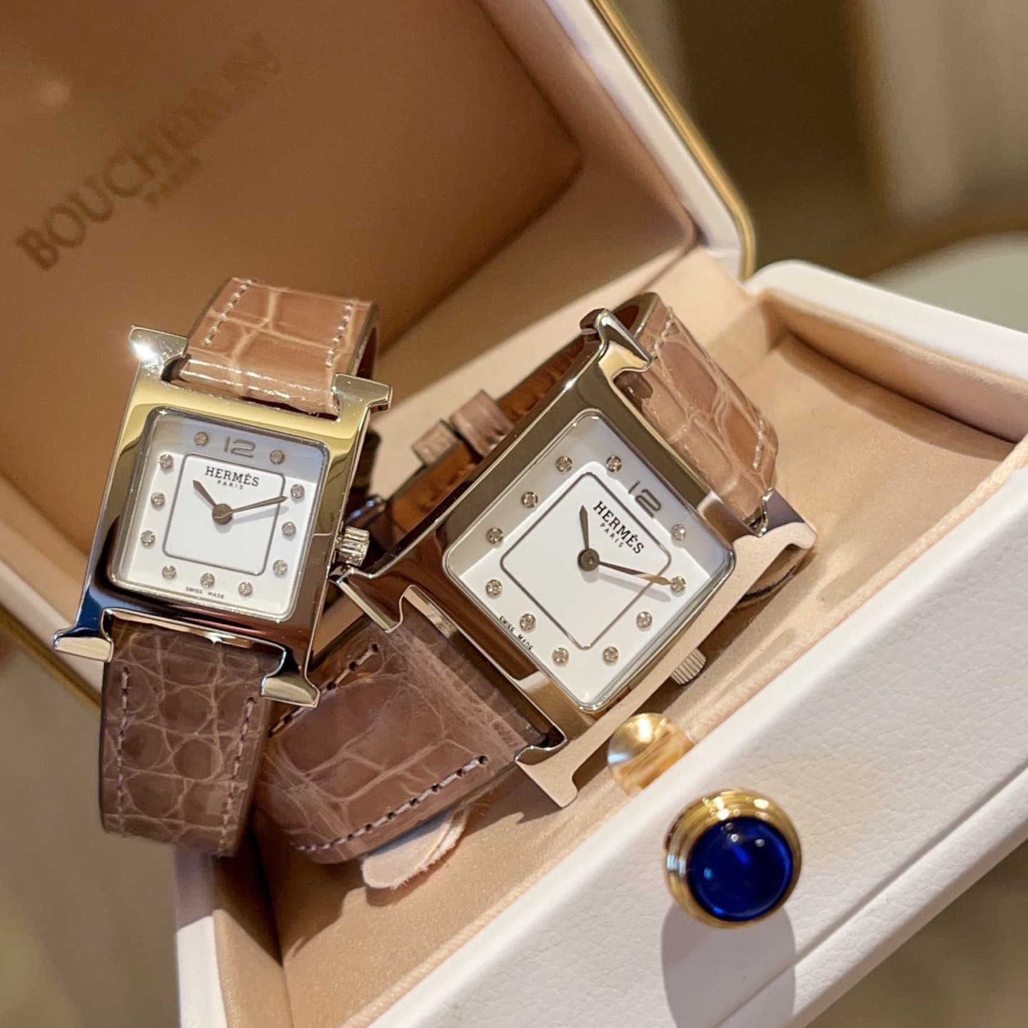 Hermes White Watch
