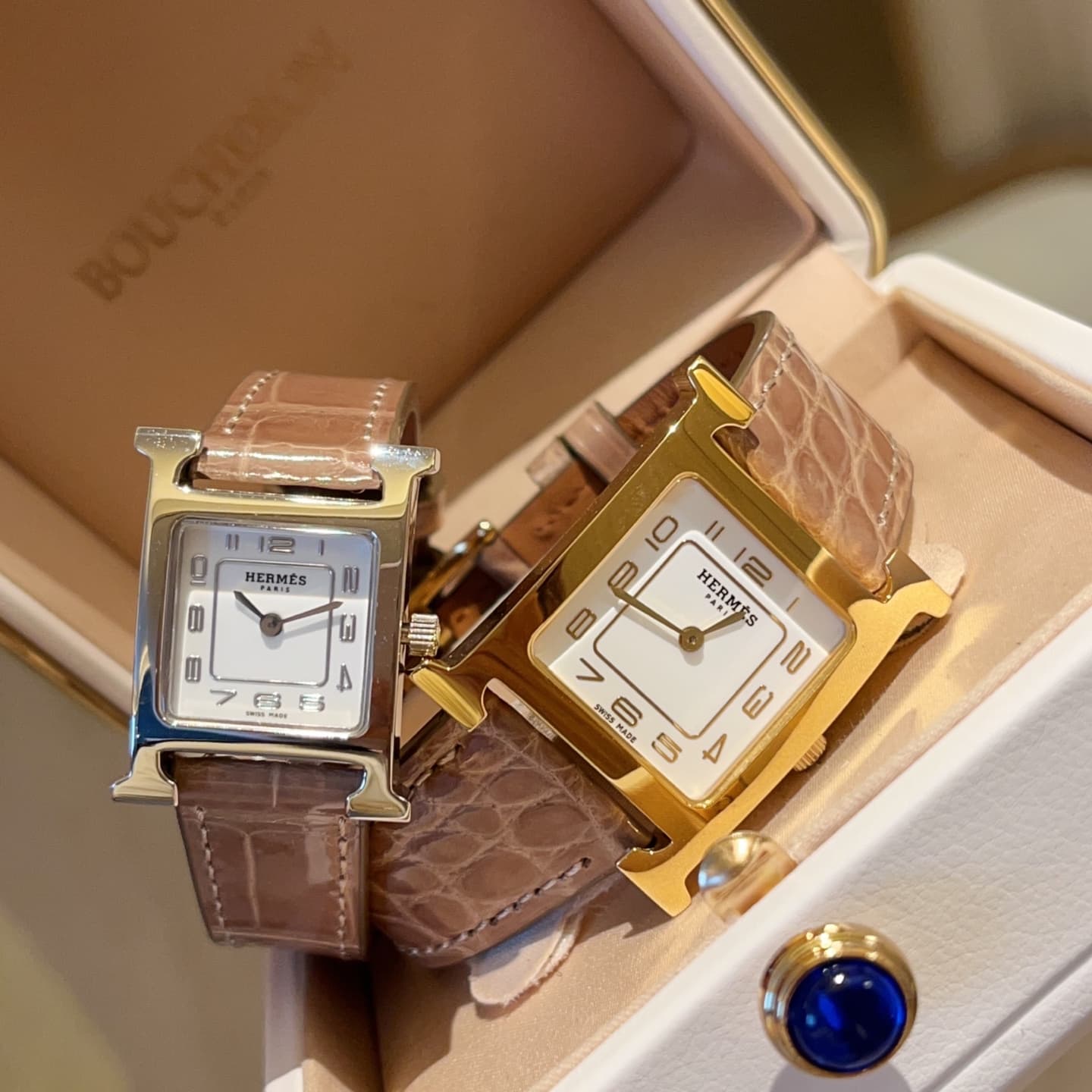 Hermes White Watch