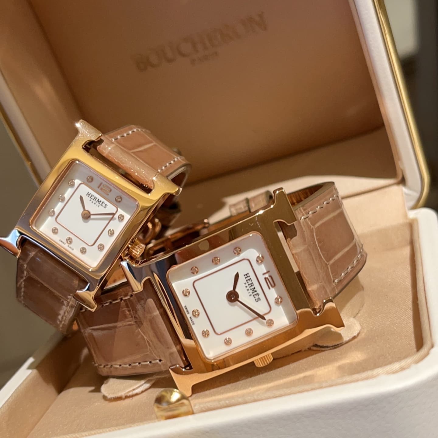 Hermes White Watch