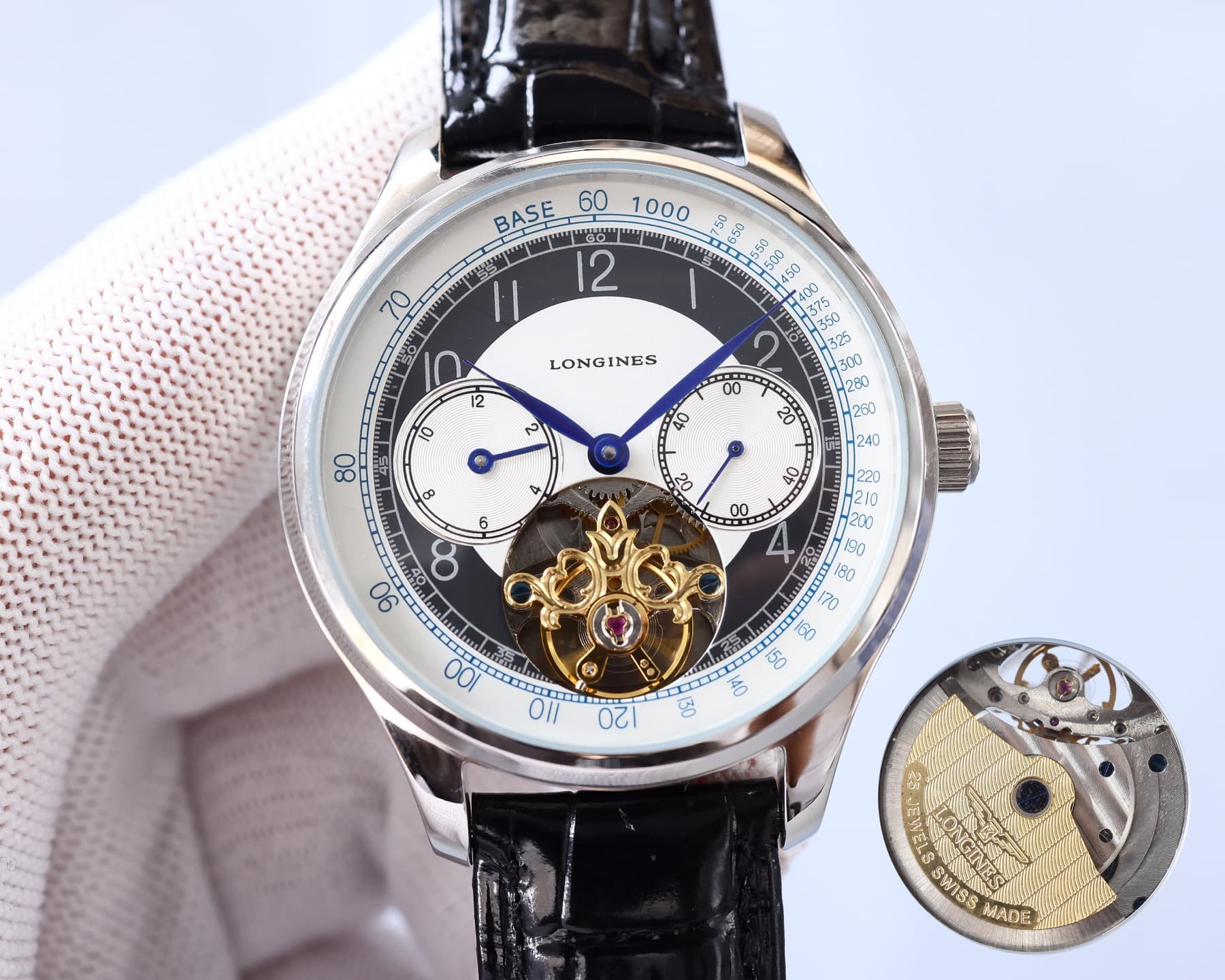 Longines White Watch