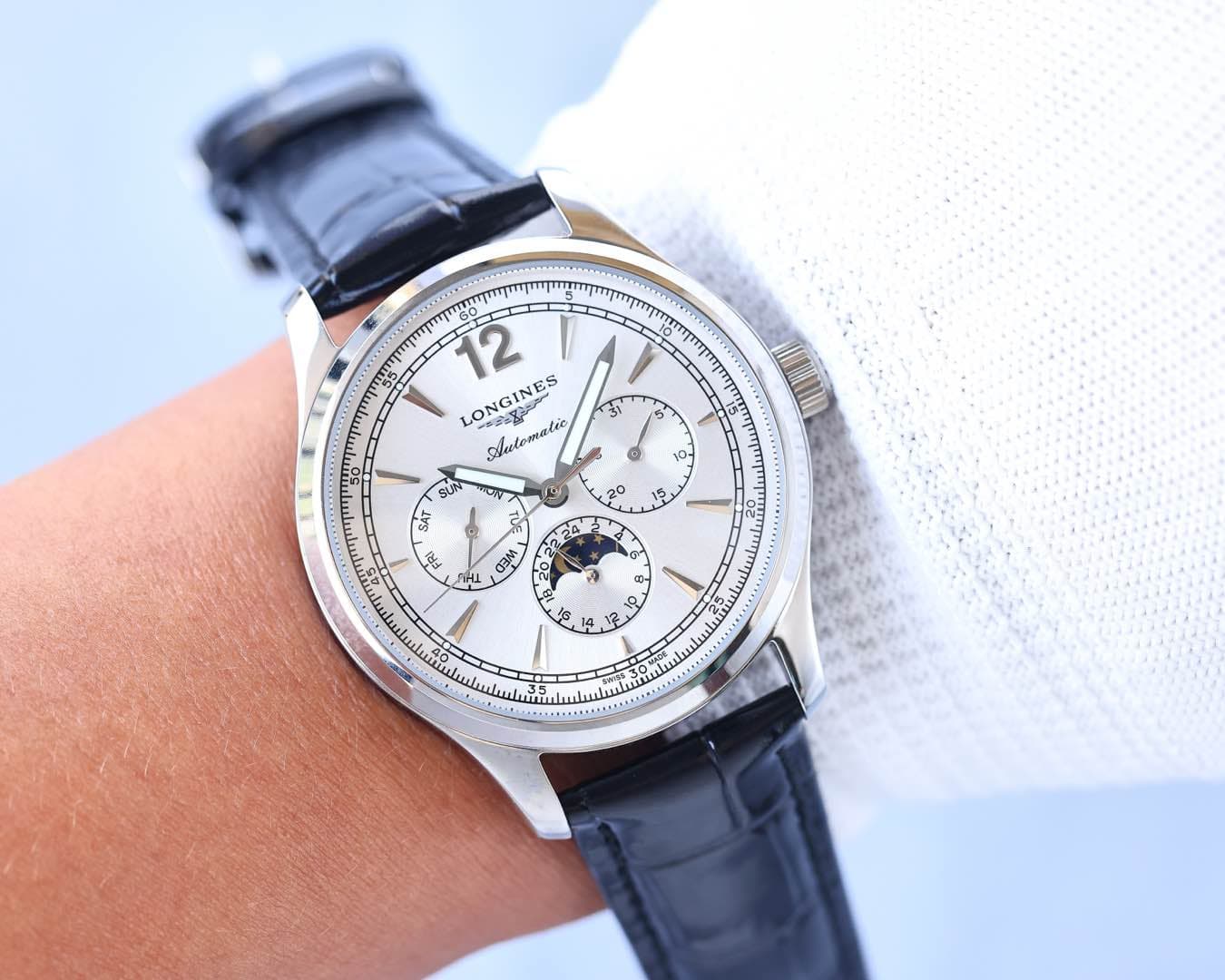 Longines White Watch