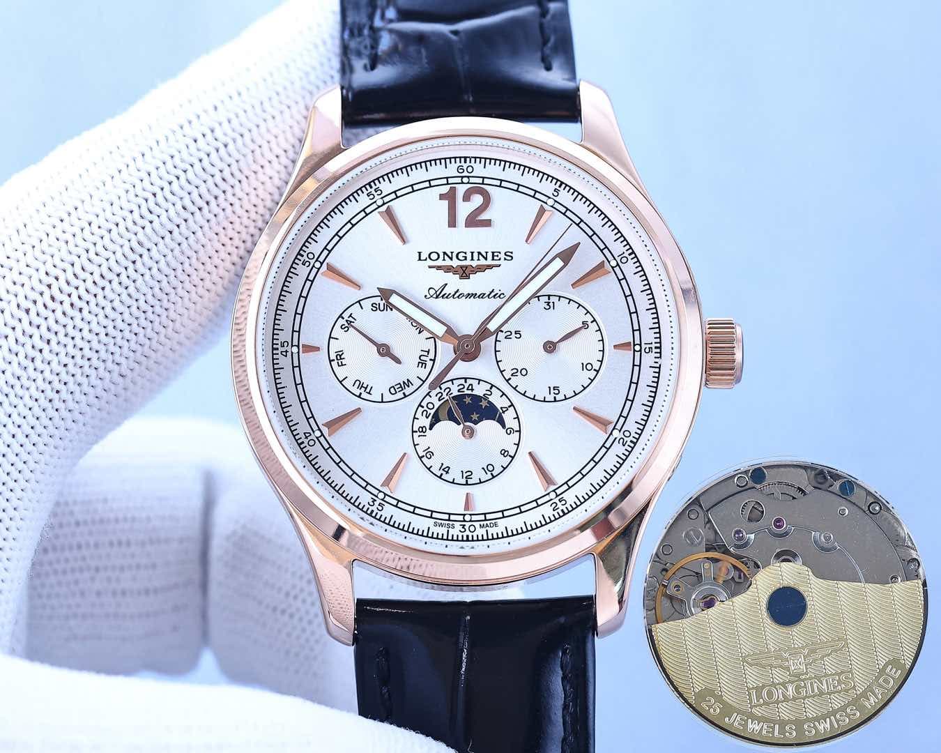 Longines White Watch