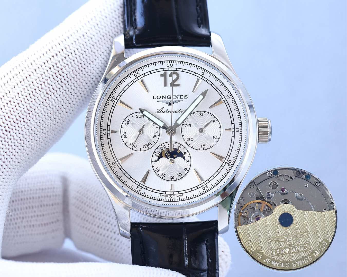 Longines White Watch
