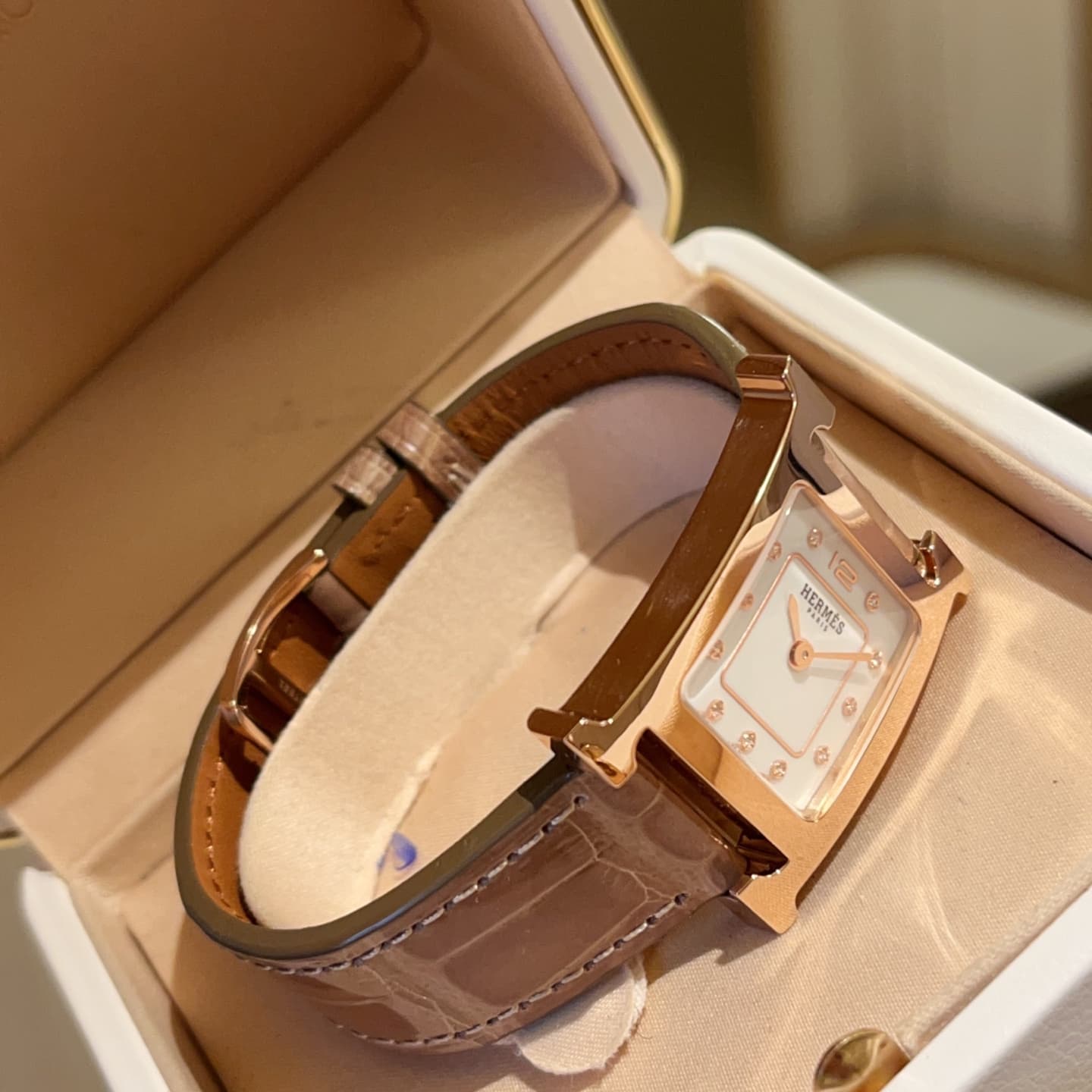 Hermes White Watch