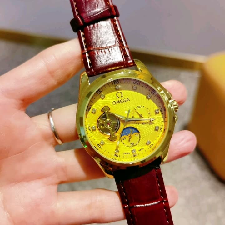 Omega White Watch