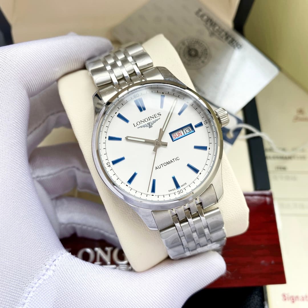 Longines White Watch