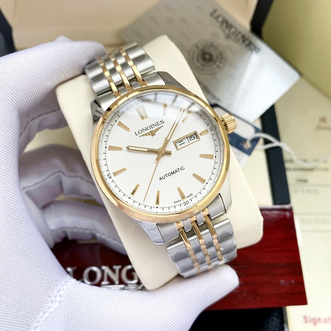 Longines White Watch