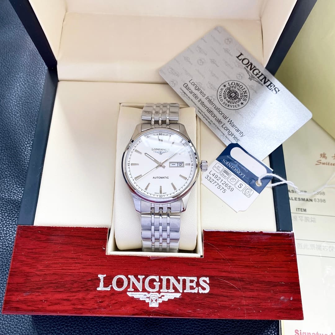 Longines White Watch