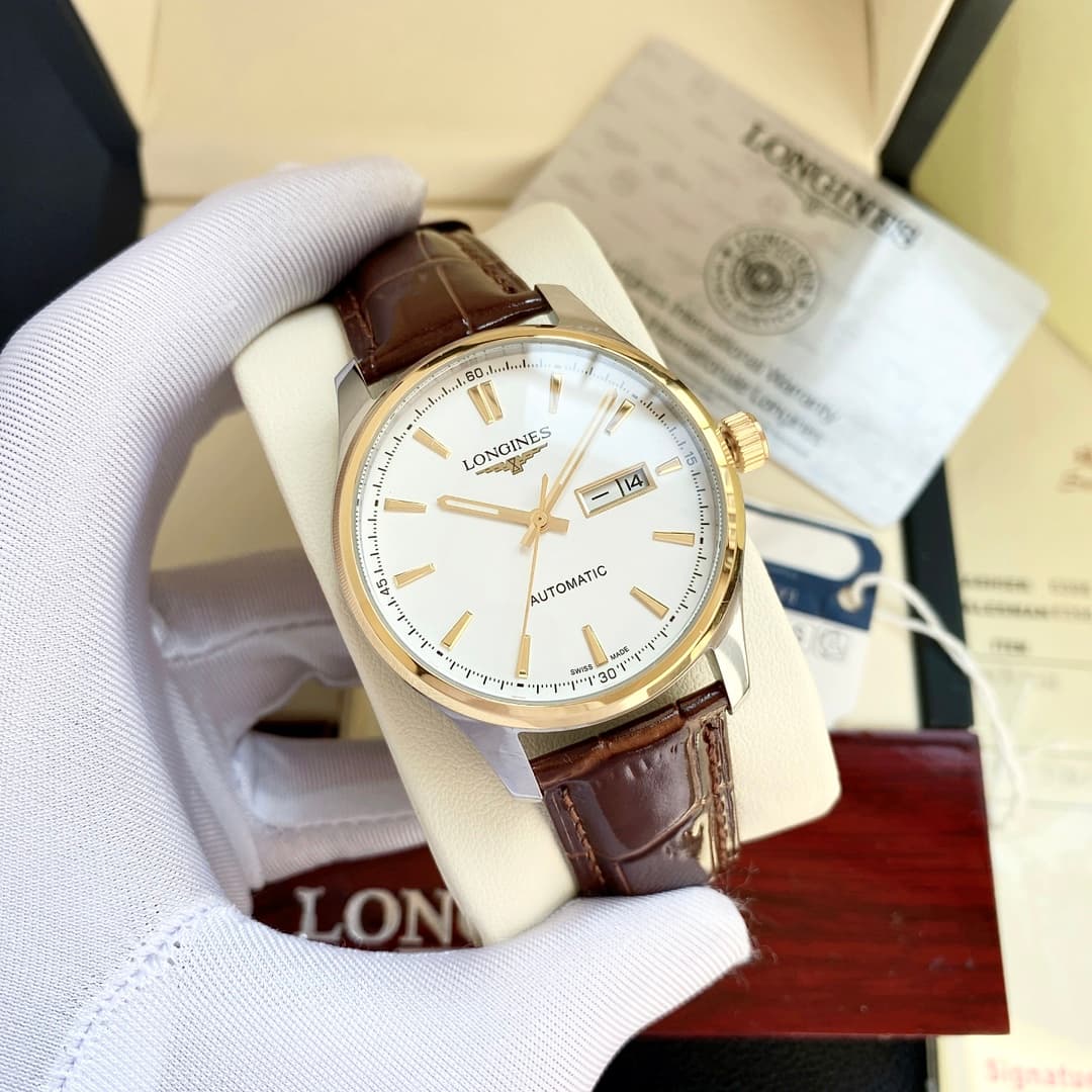 Longines White Watch