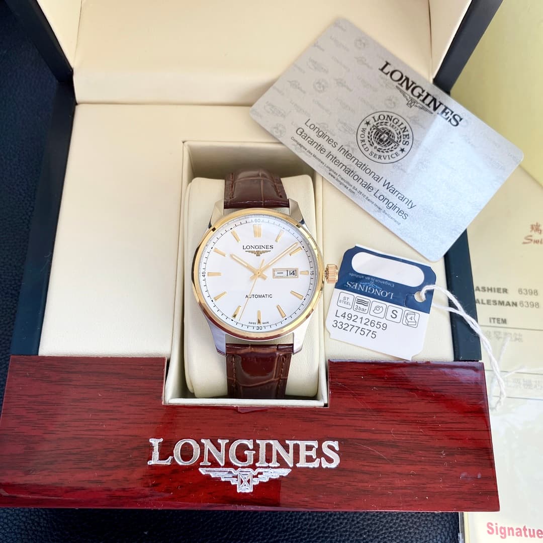 Longines White Watch