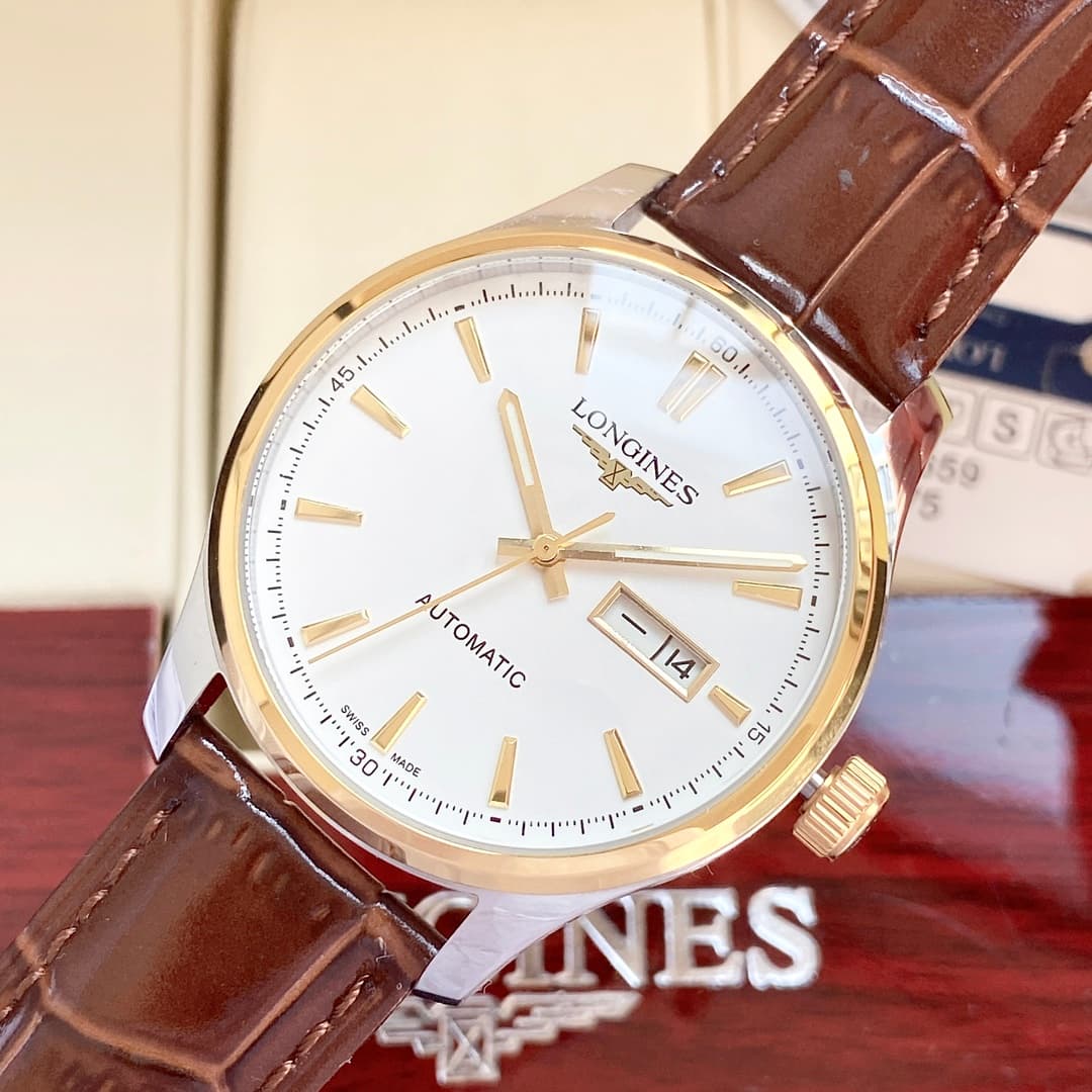 Longines White Watch