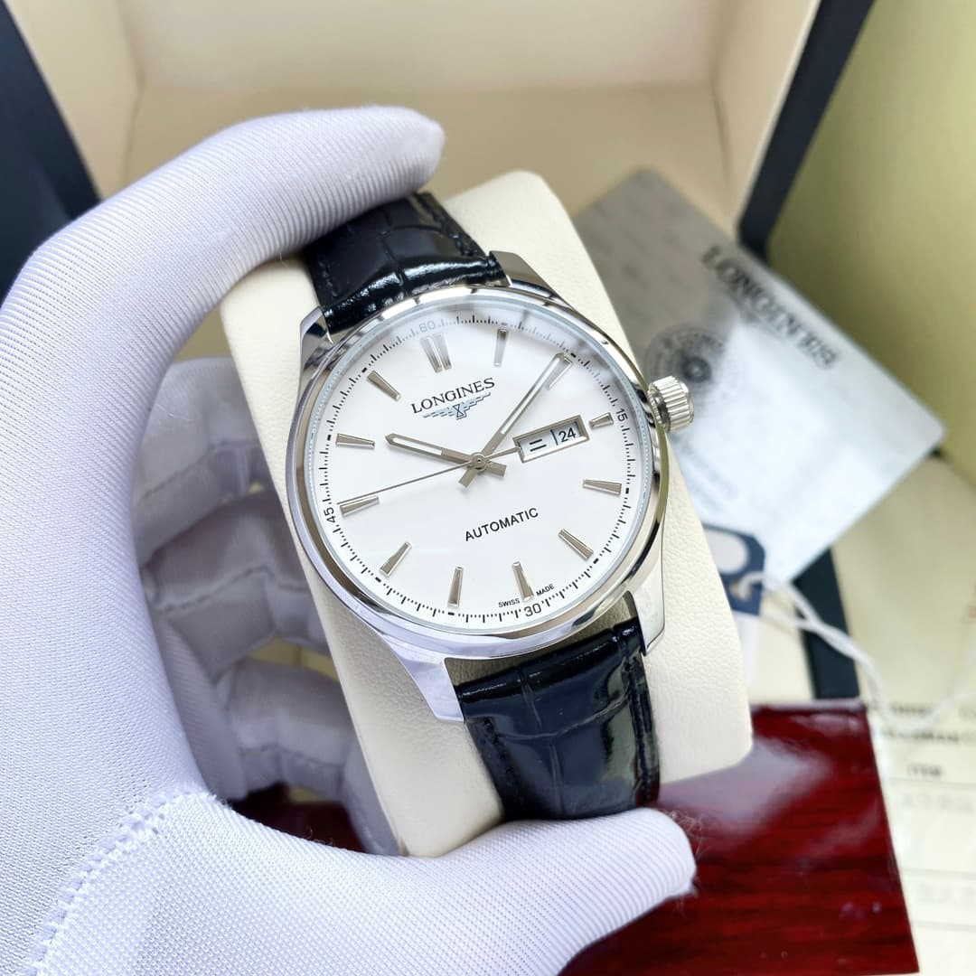 Longines White Watch