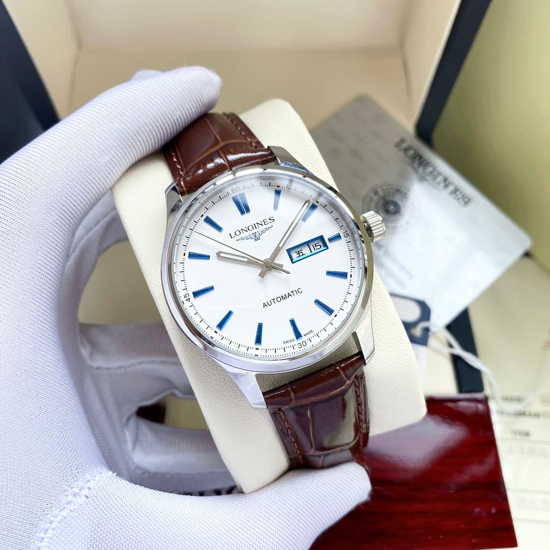 Longines White Watch