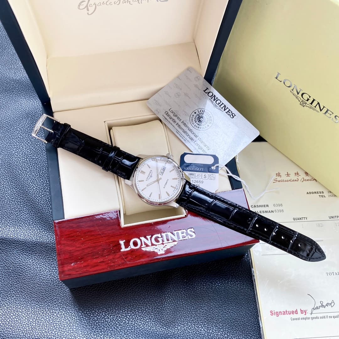 Longines White Watch