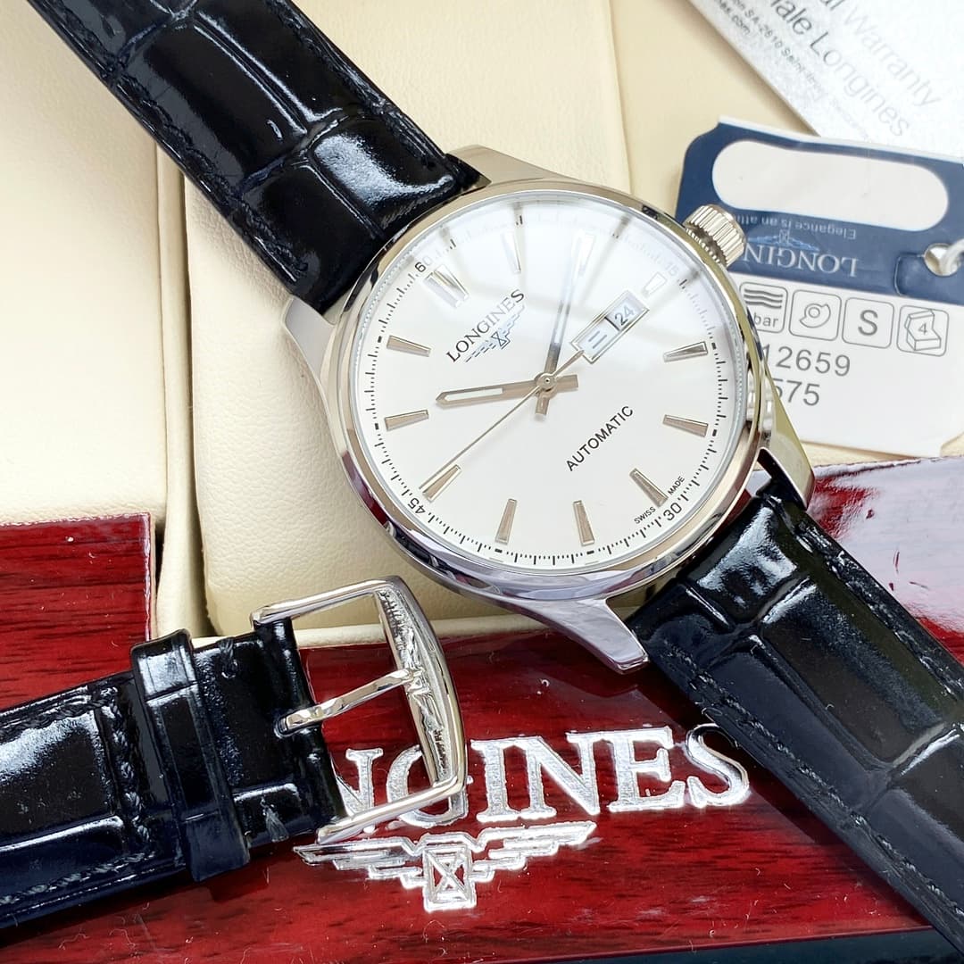 Longines White Watch