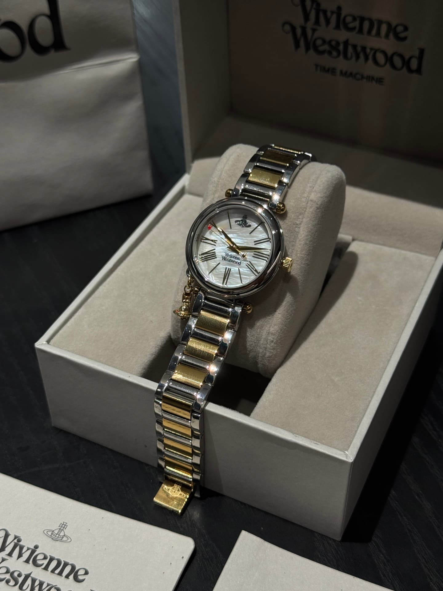 Luxury Watch Gold Bag
