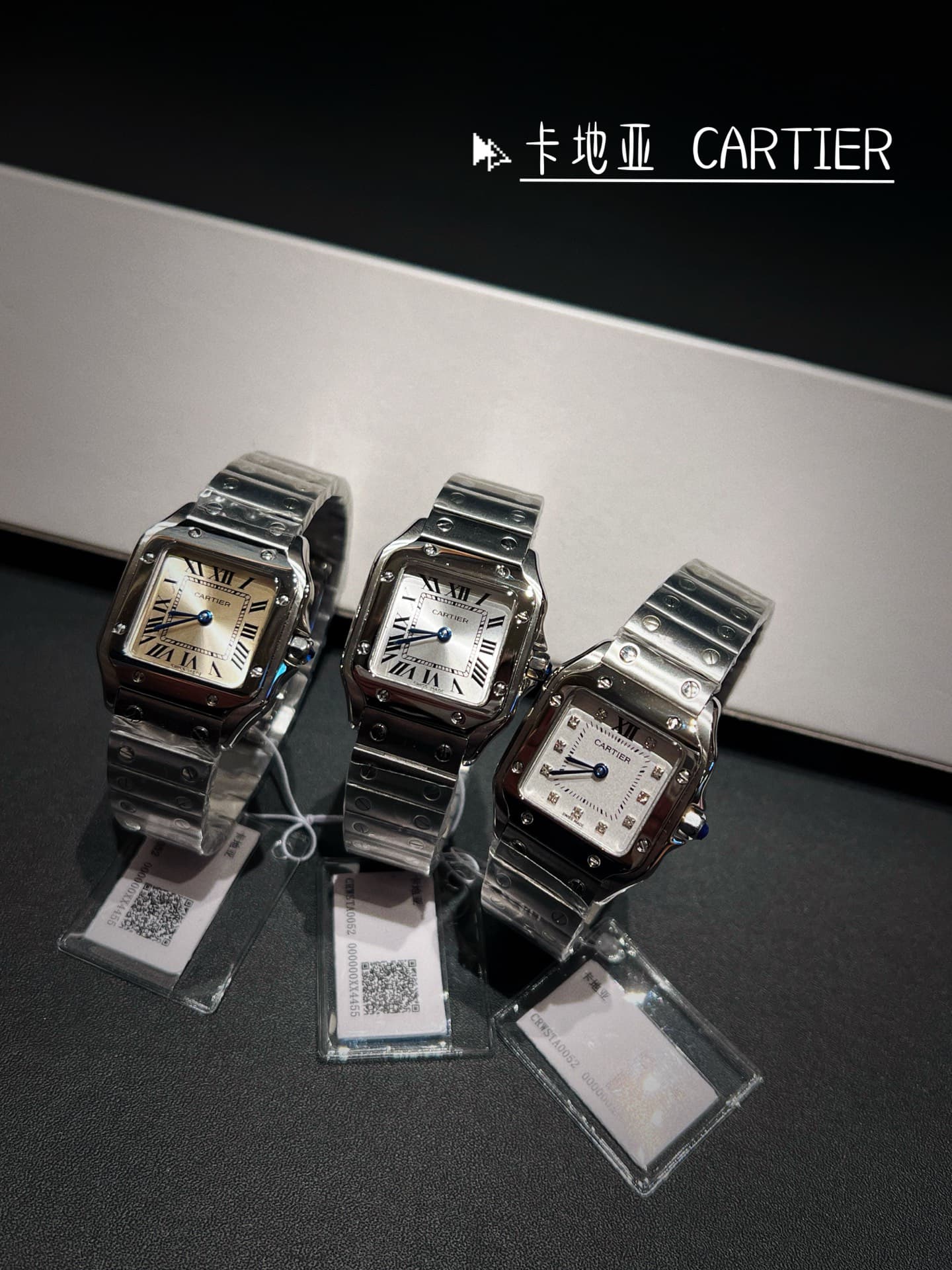 Cartier White Mini Watch