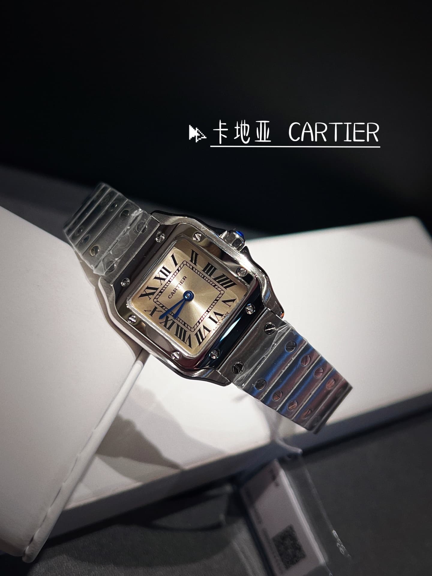 Cartier White Mini Watch