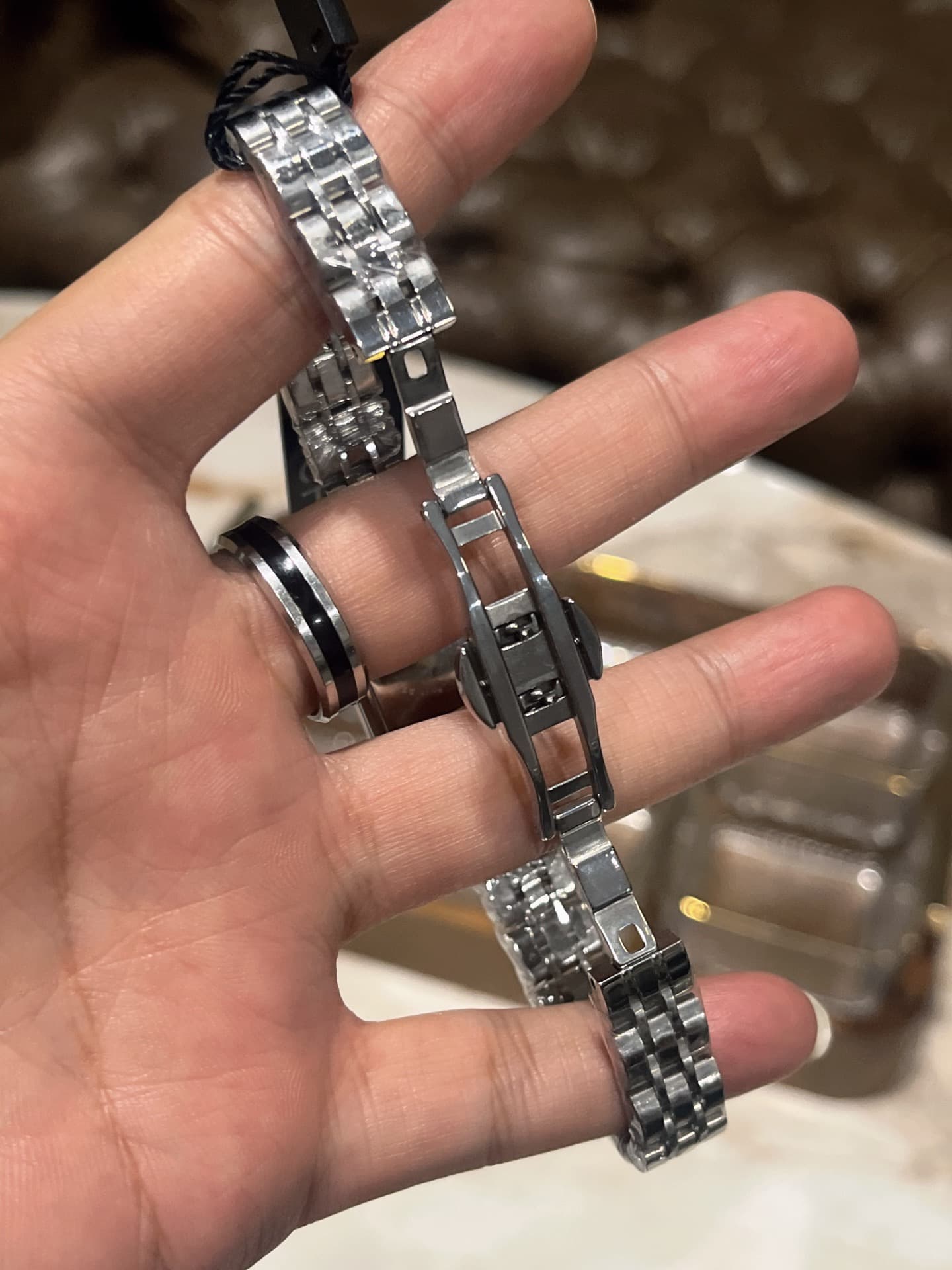 Chanel White Belt