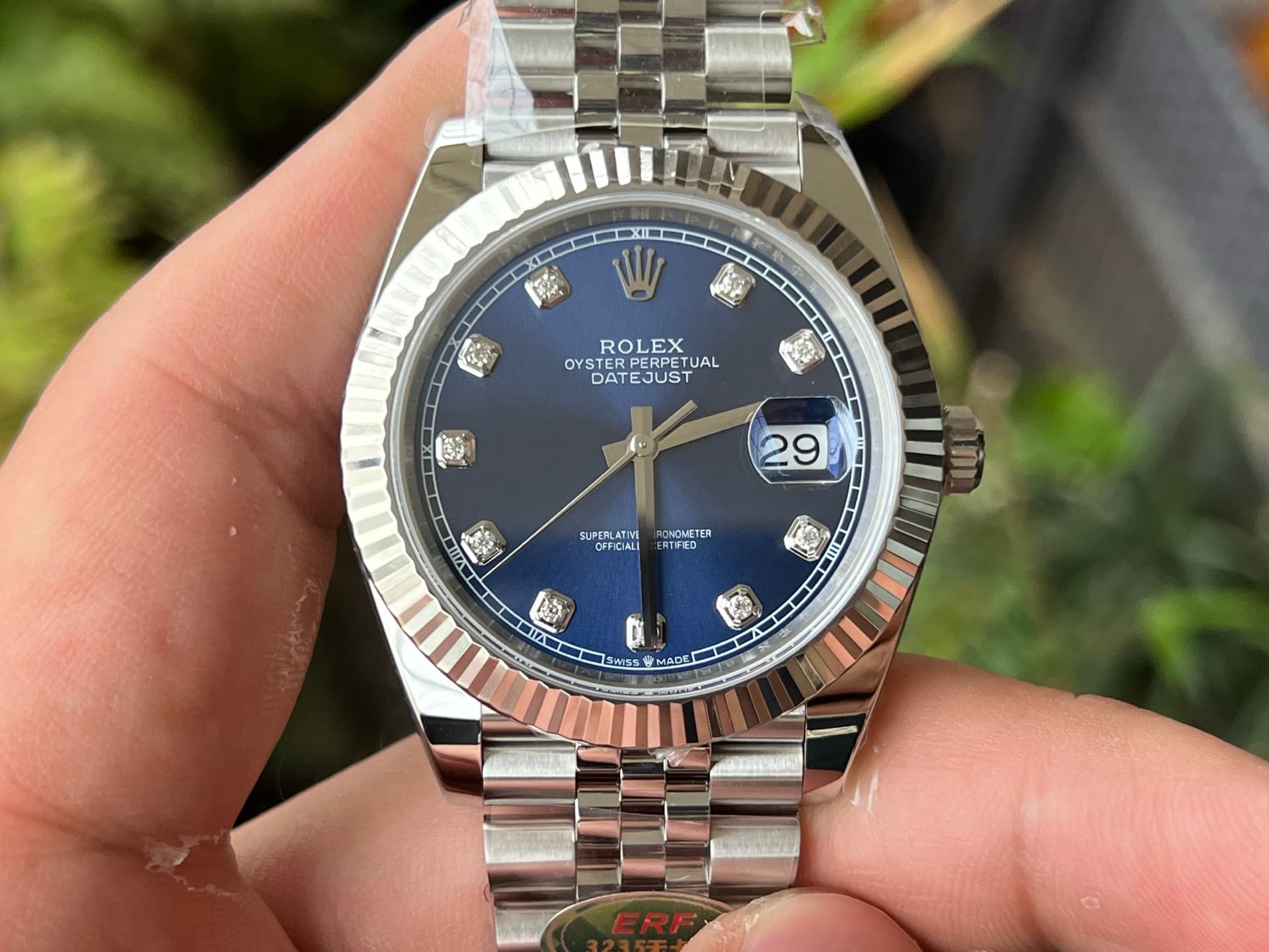 Rolex Blue Watch