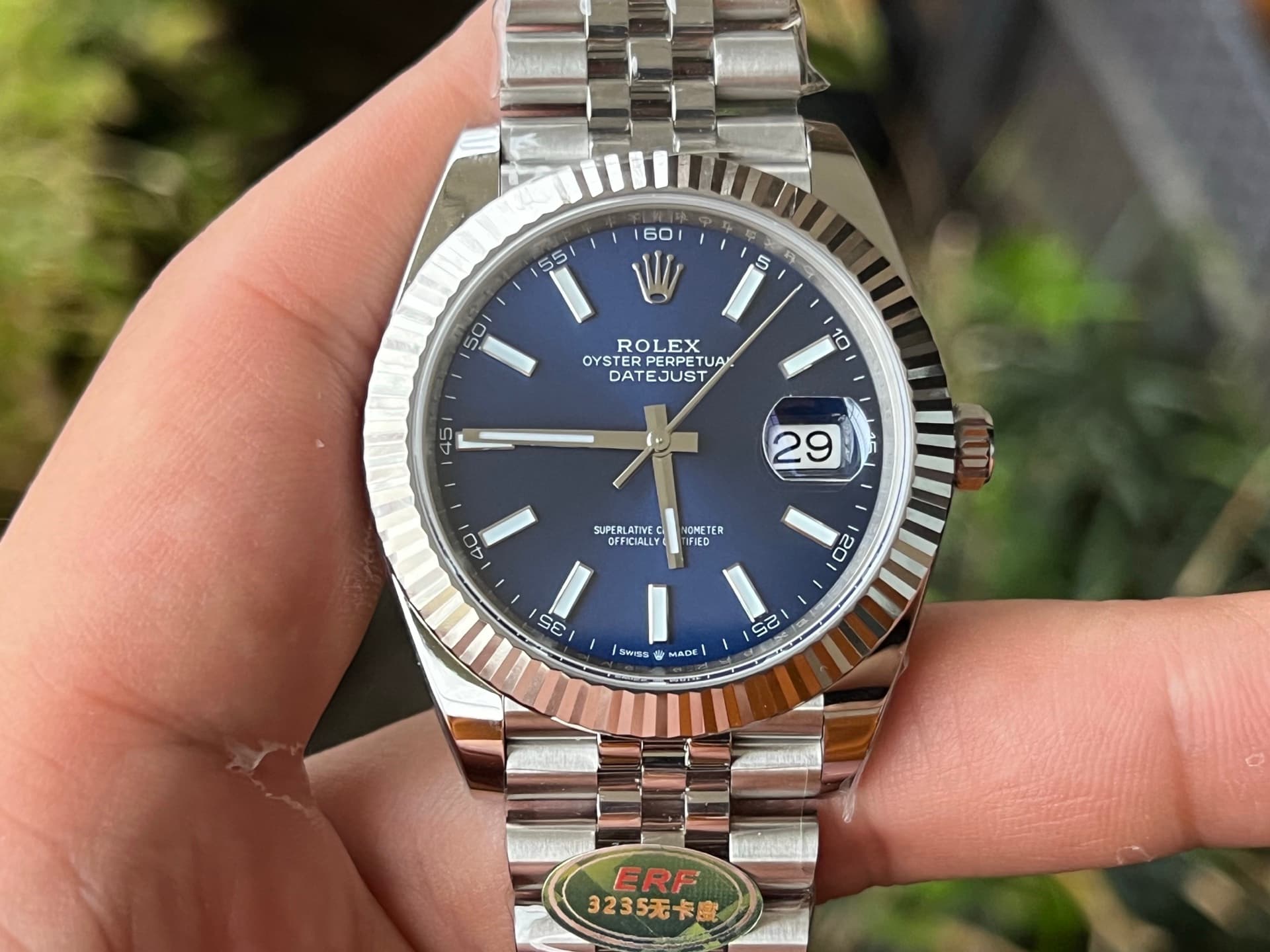 Rolex Blue Watch