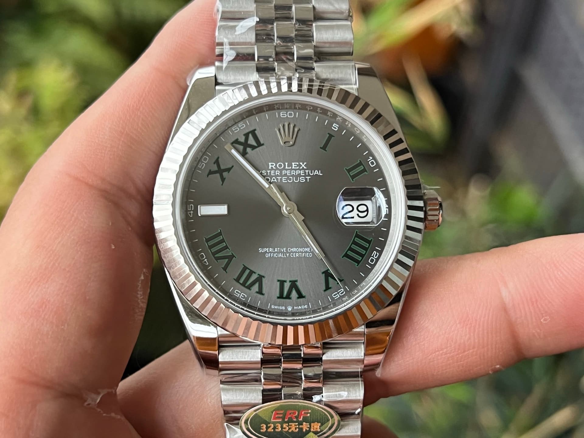 Rolex Blue Watch
