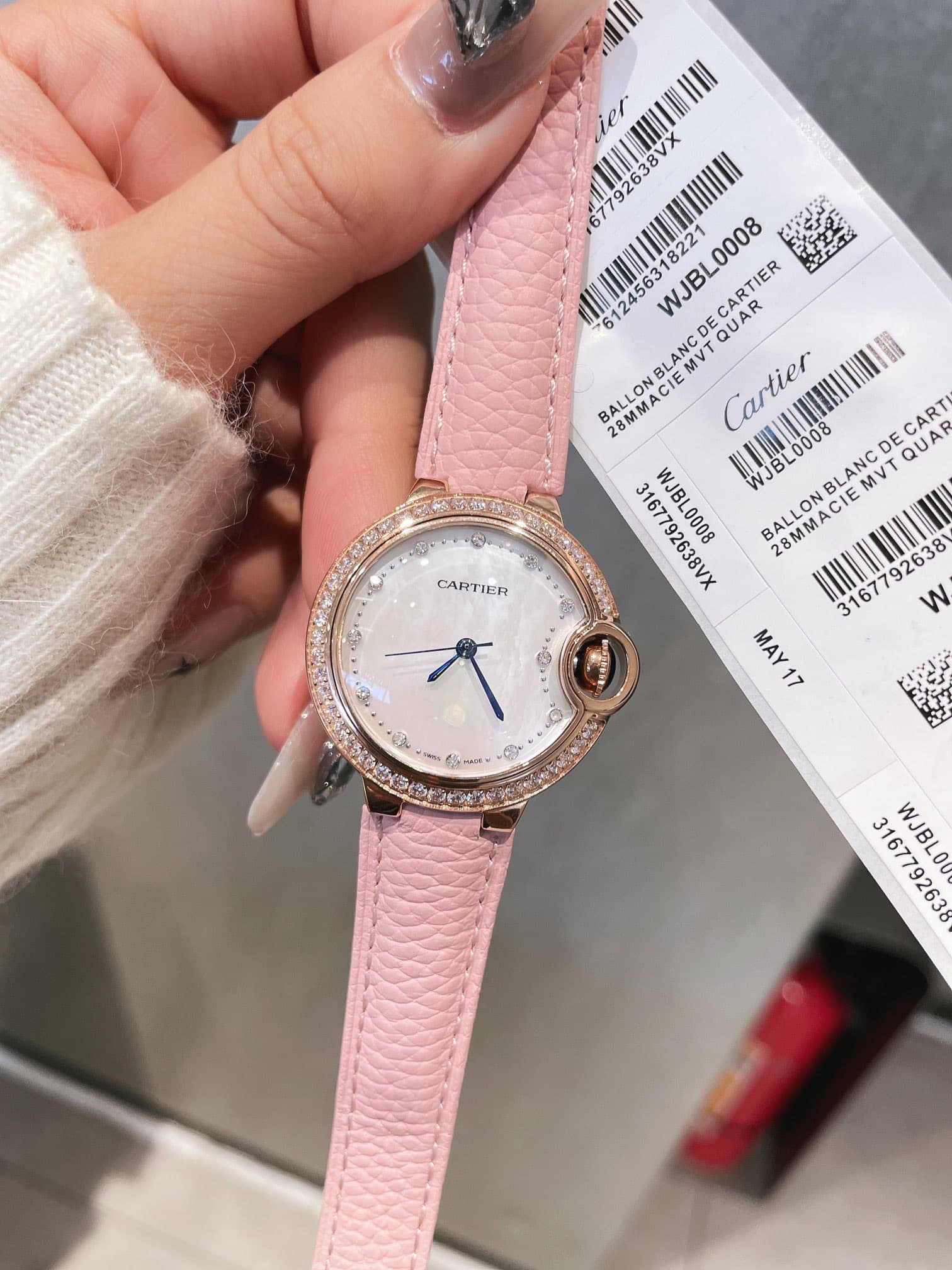 Cartier White Watch
