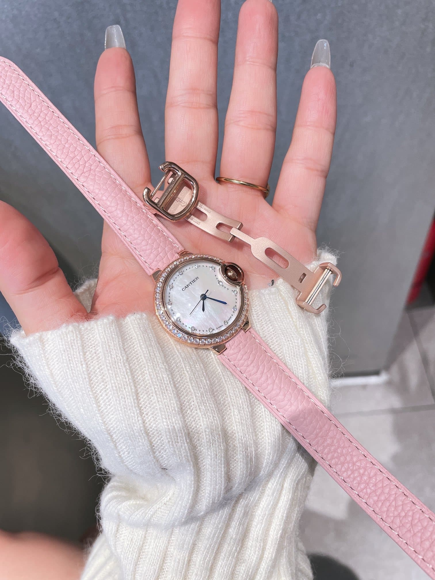 Cartier White Belt