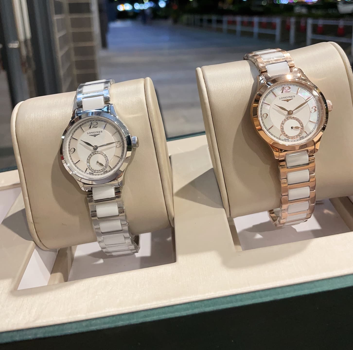 Longines White Watch