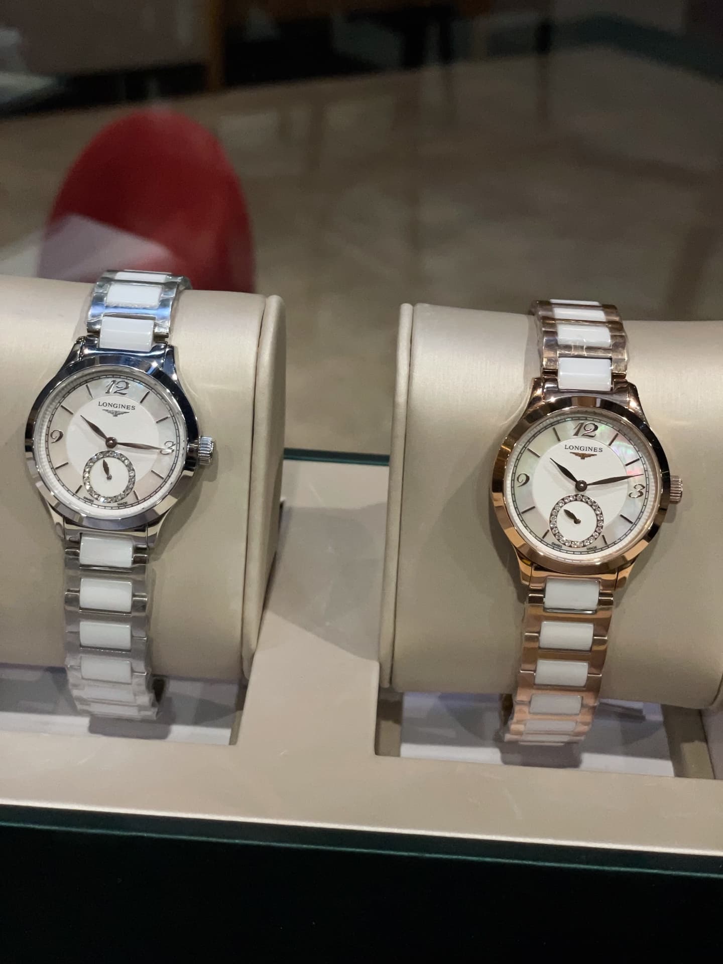 Longines White Watch