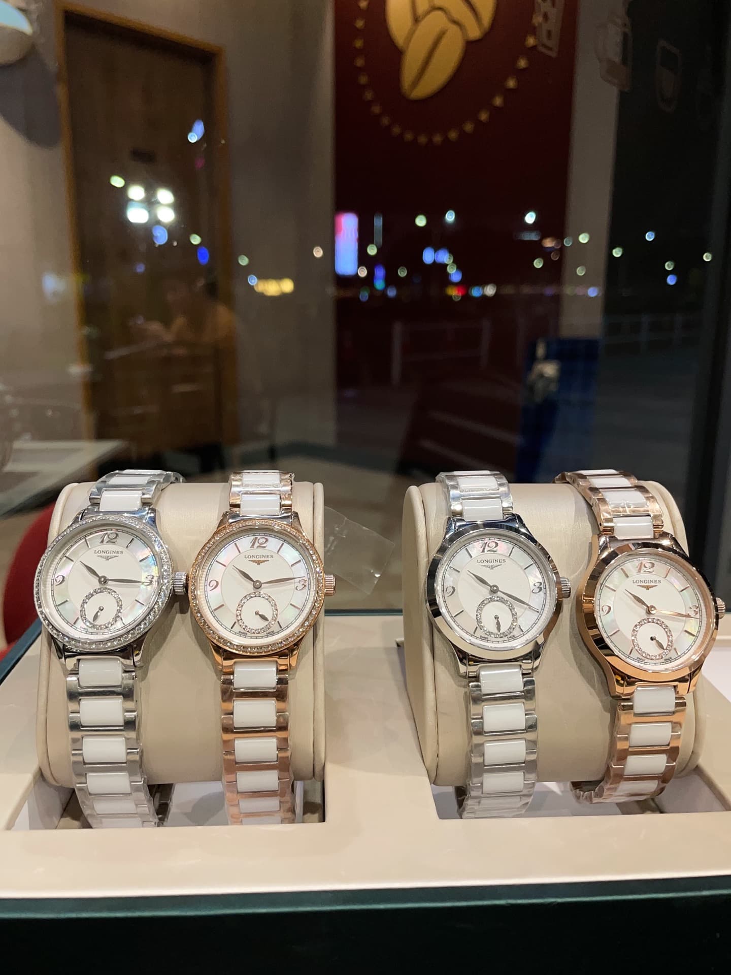Longines White Watch