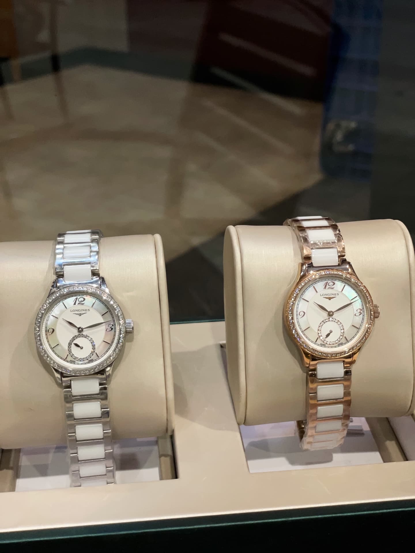 Longines White Watch