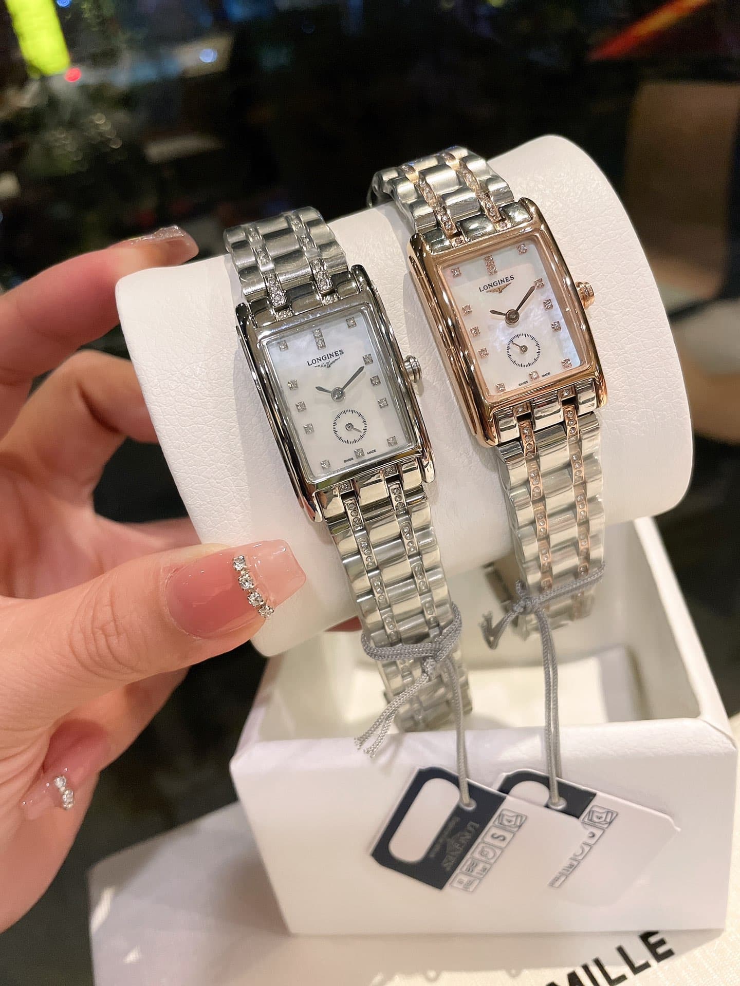 Longines White Watch