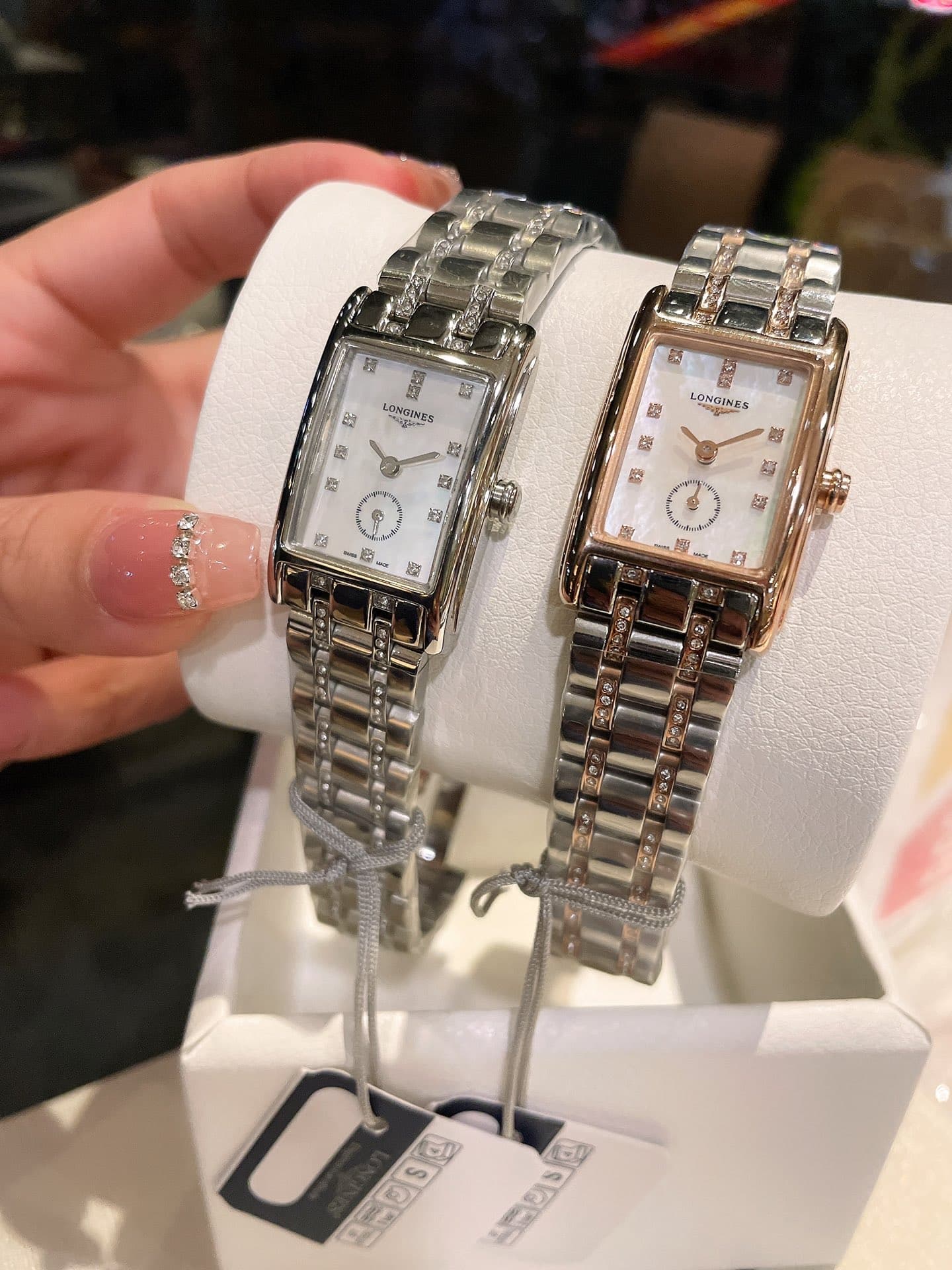 Longines White Watch