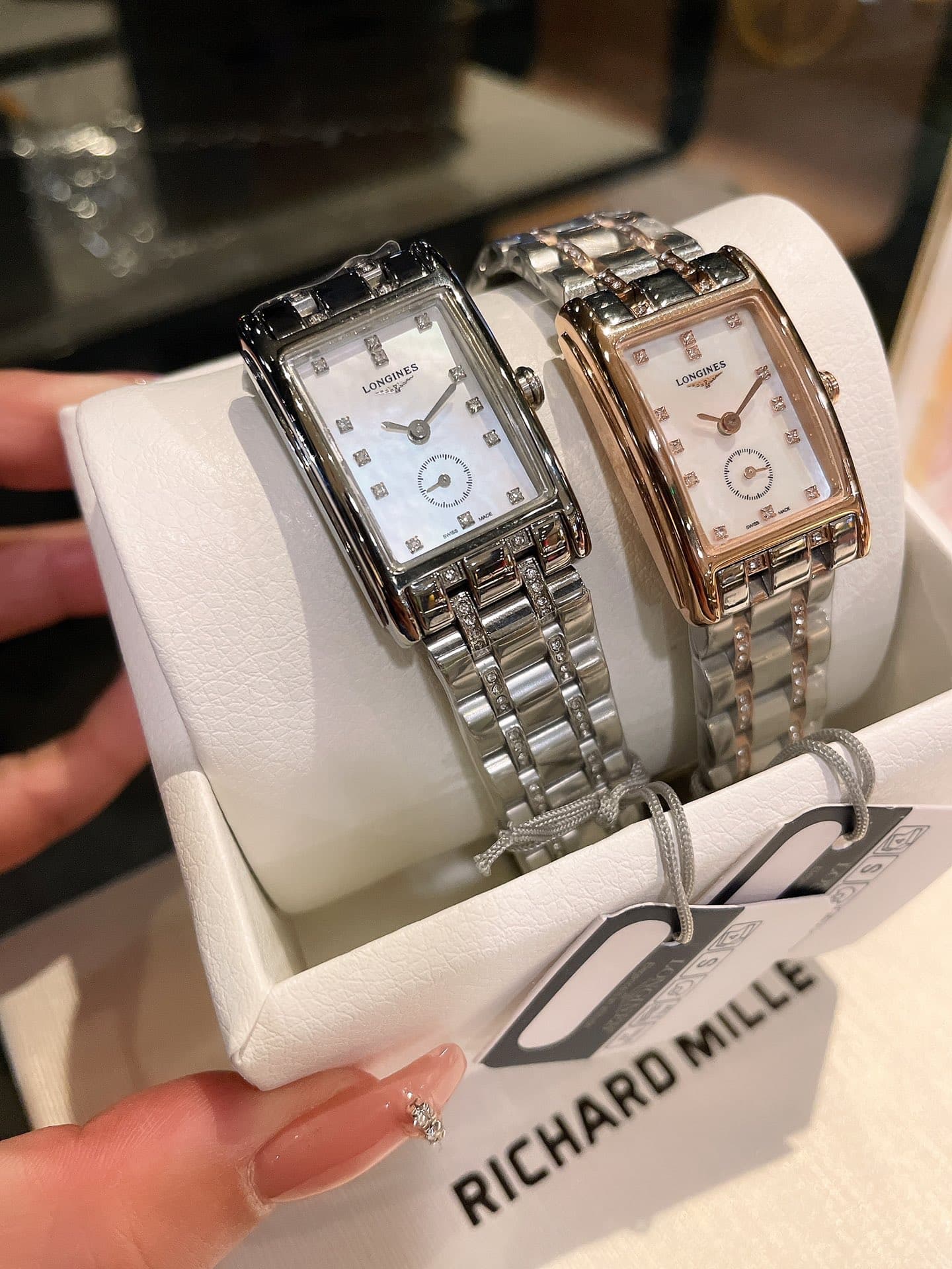 Longines White Watch