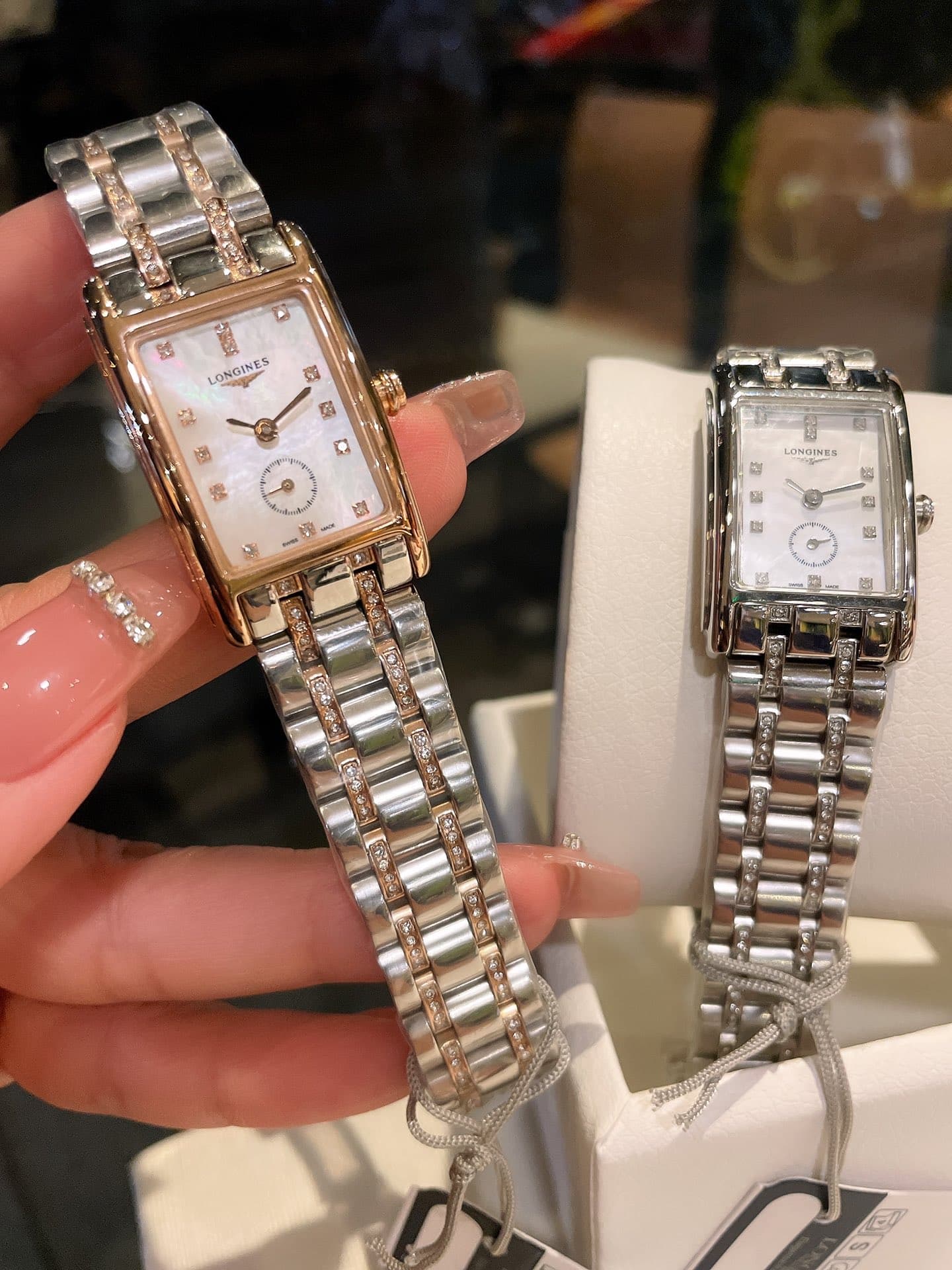 Longines White Watch