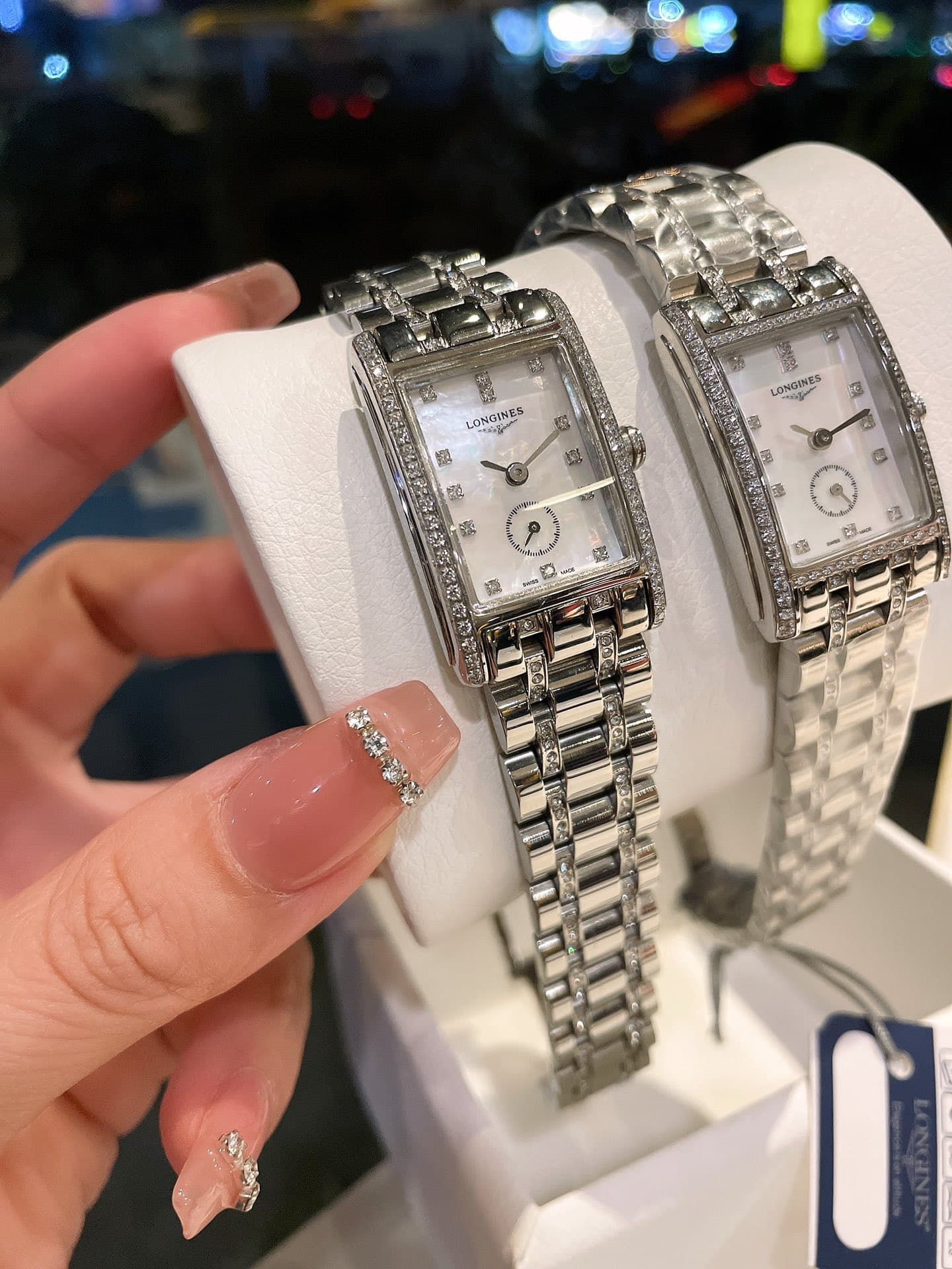 Longines White Watch