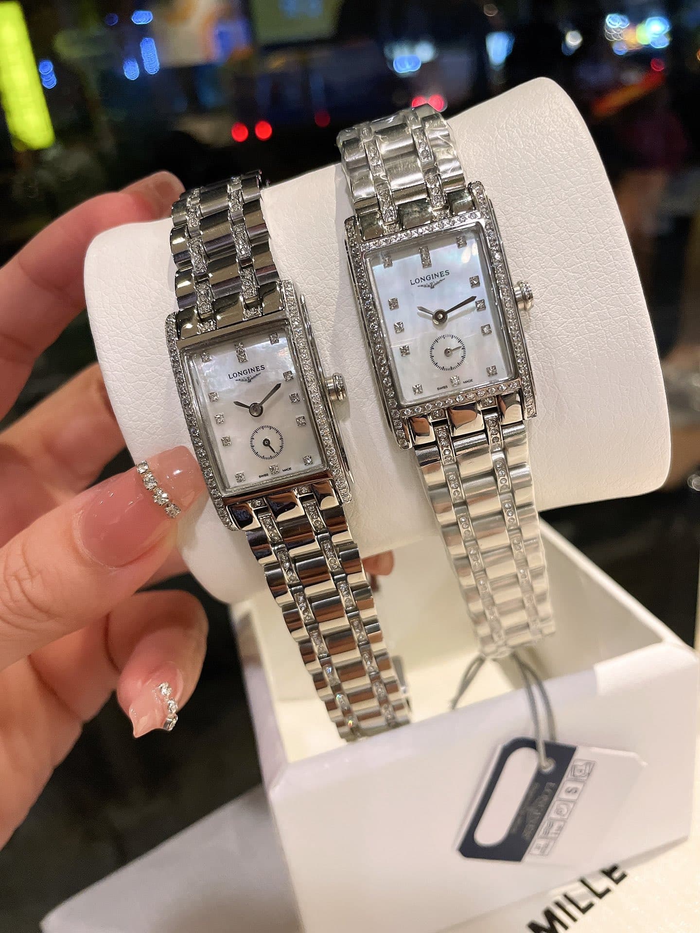 Longines White Watch
