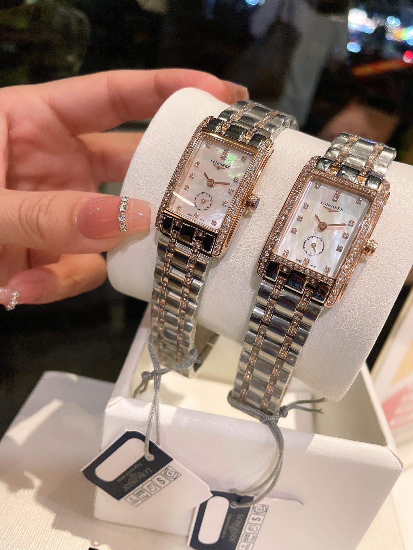 Longines White Watch