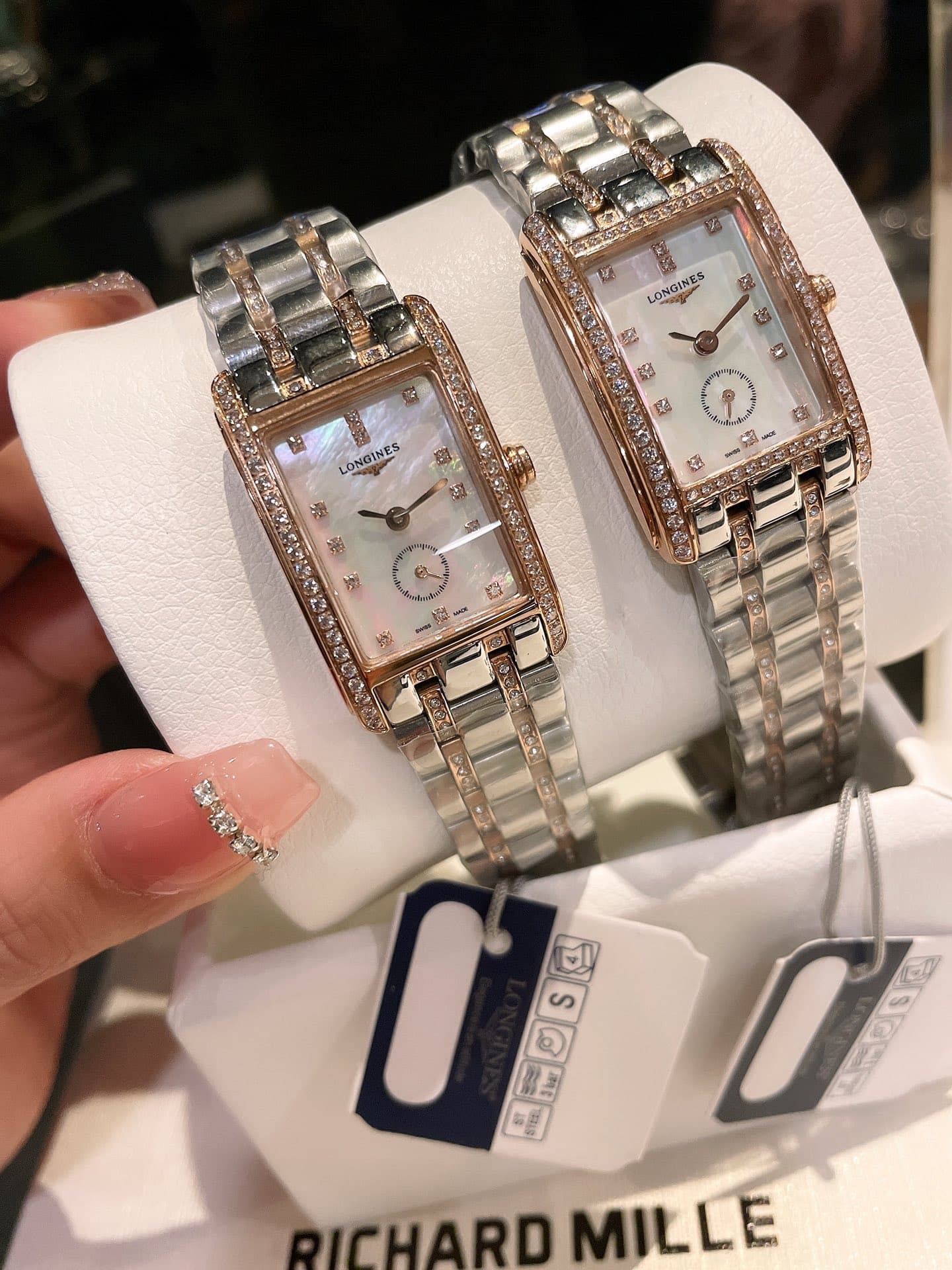 Longines White Watch