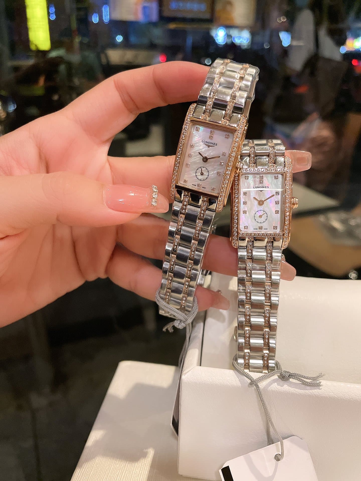 Longines White Watch