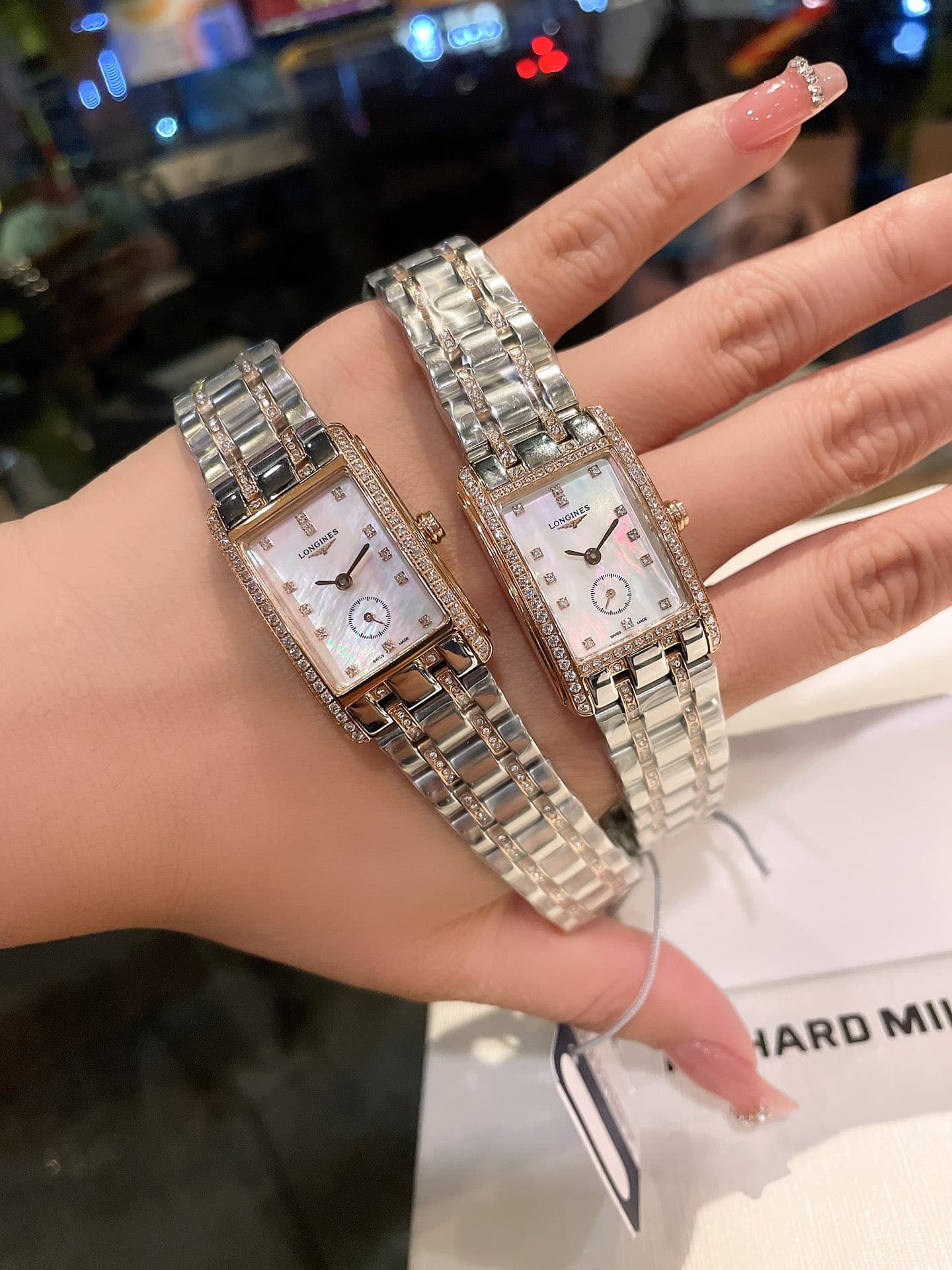 Longines White Watch