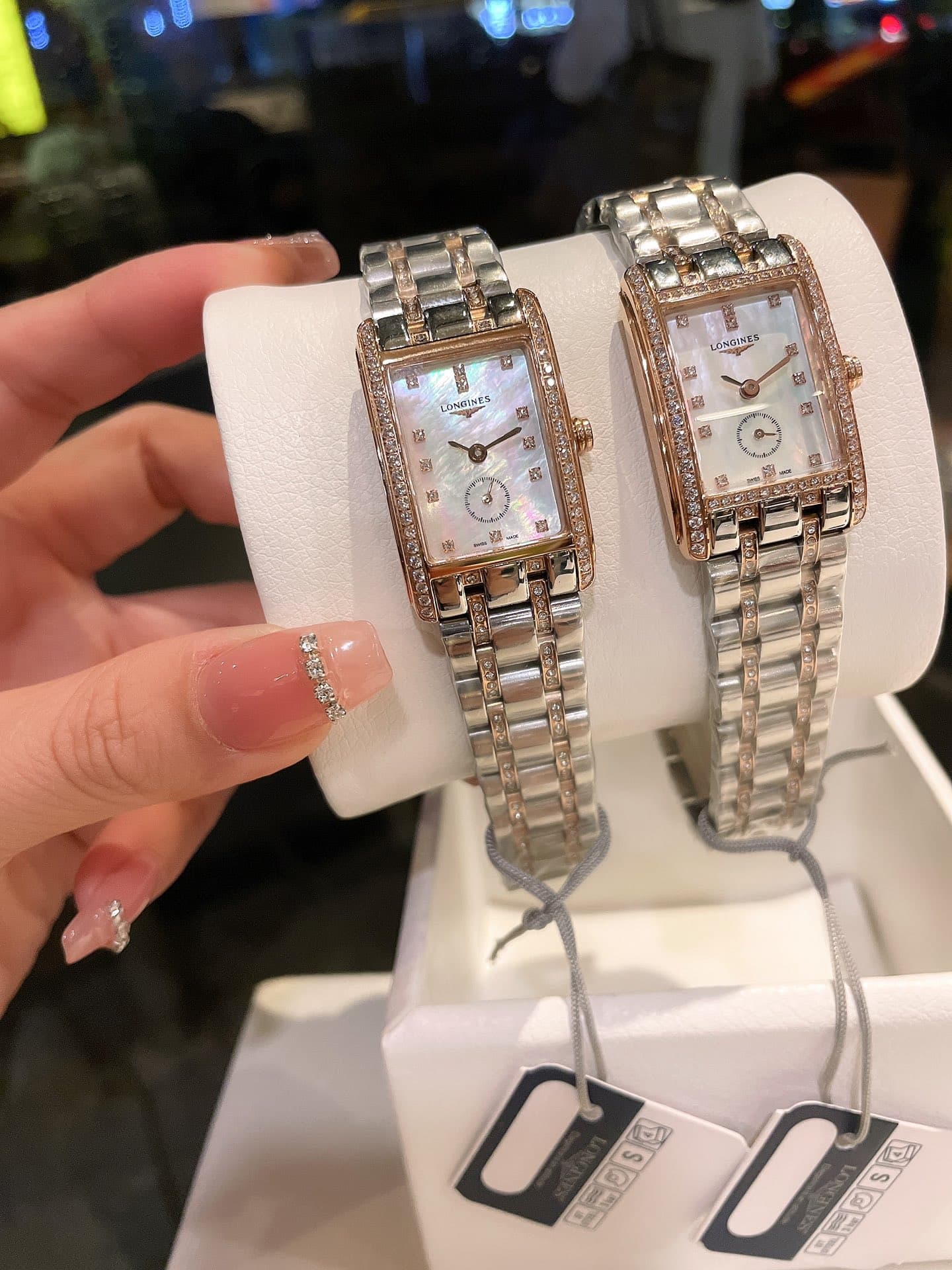 Longines White Watch