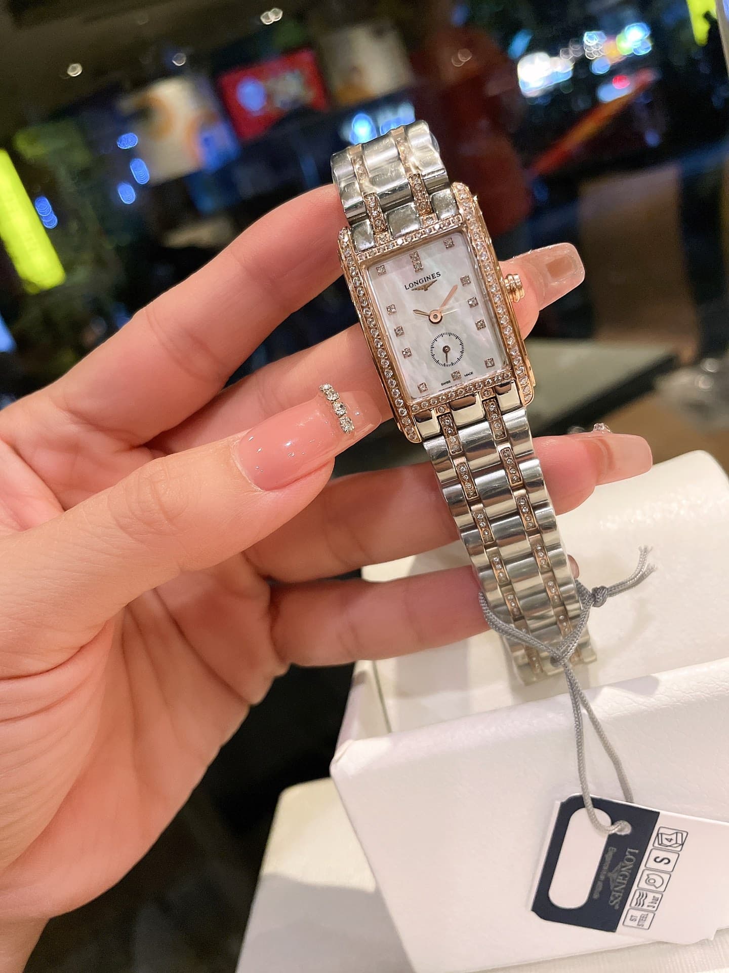 Longines White Watch